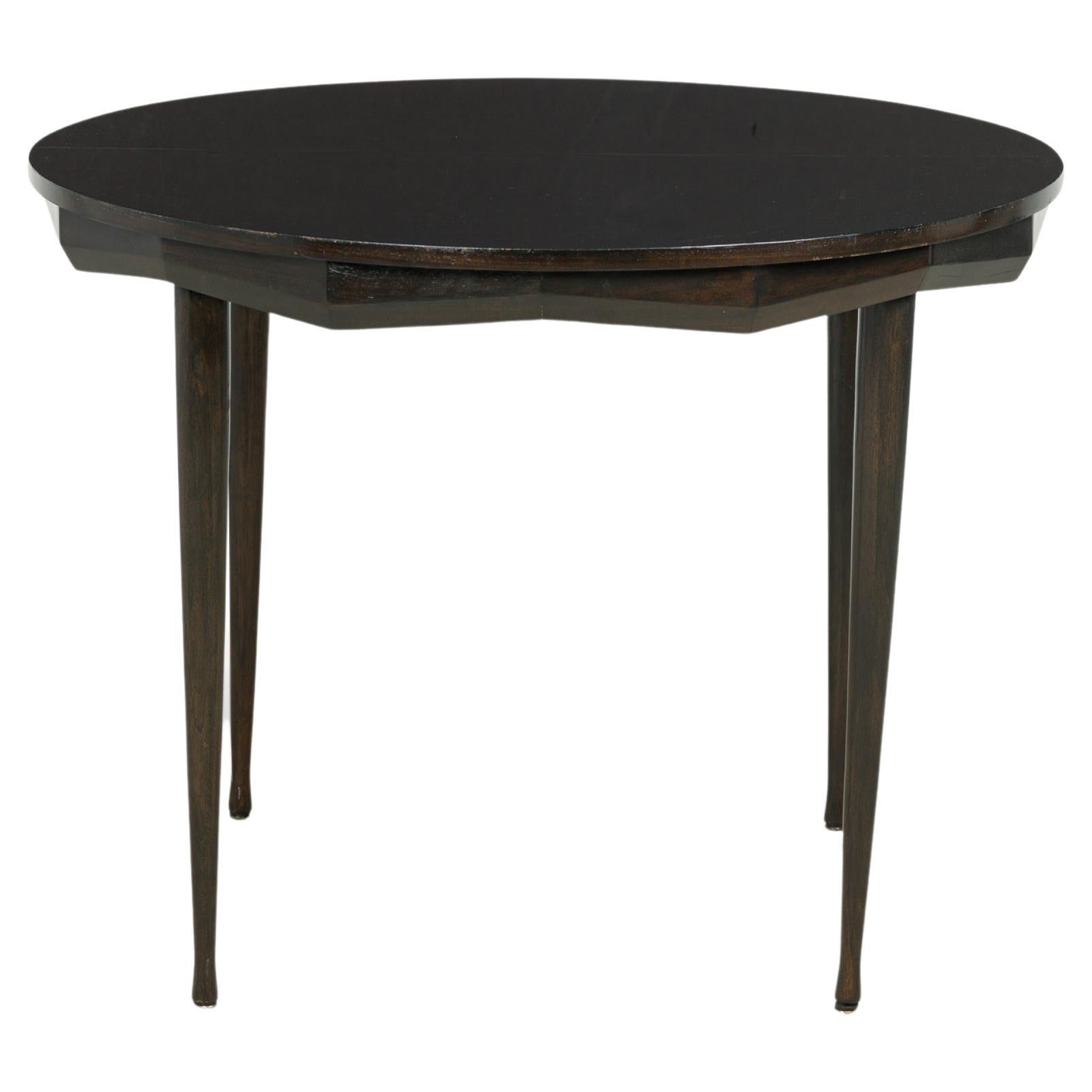 Ico Parisi Italian Mid-Century Circular Faceted Apron Dining / Center Table