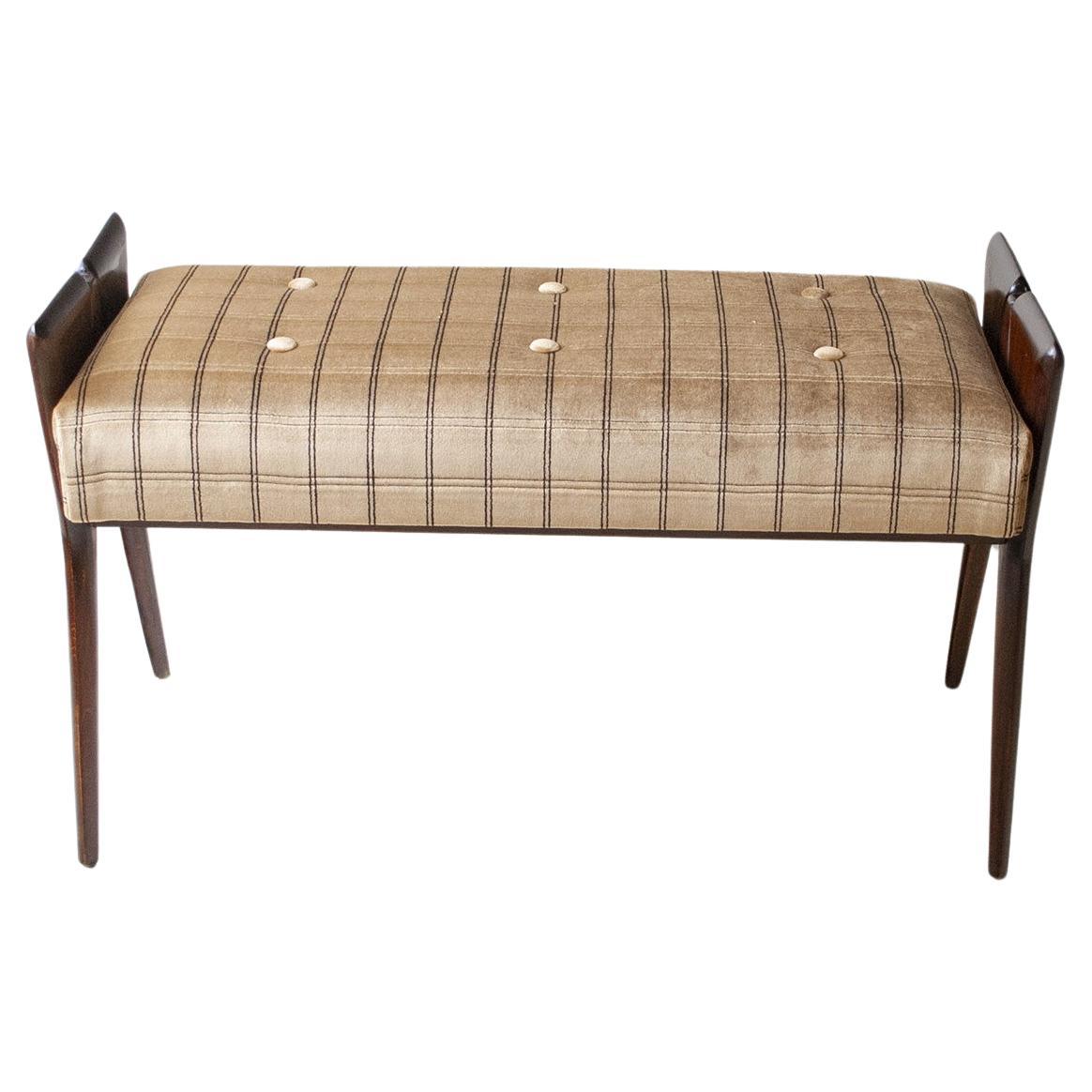 Ico Parisi Italian Midcentury Bench from the Fifties For Sale
