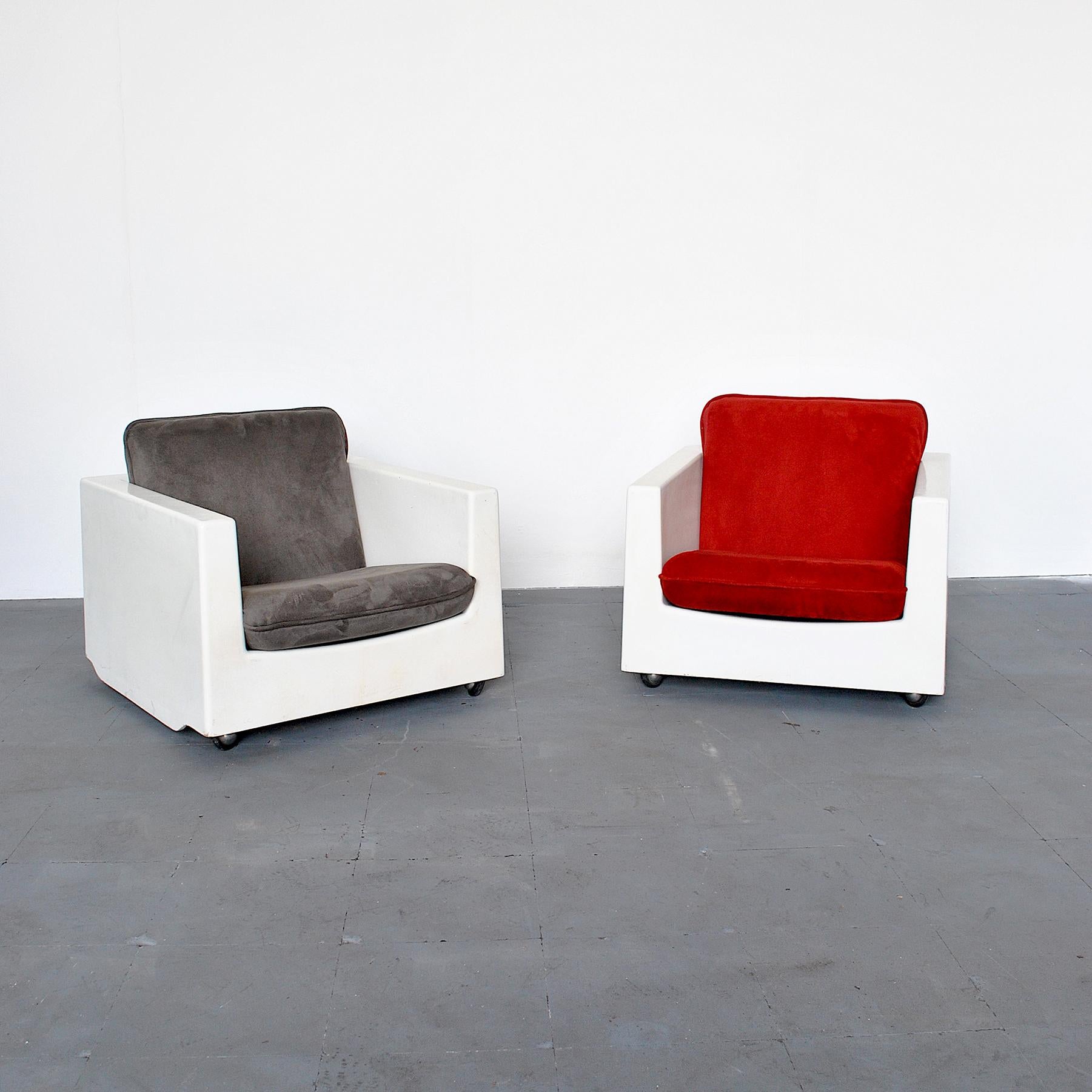 Mid-Century Modern Ico Parisi Italian Midcentury Armchairs for Mim For Sale