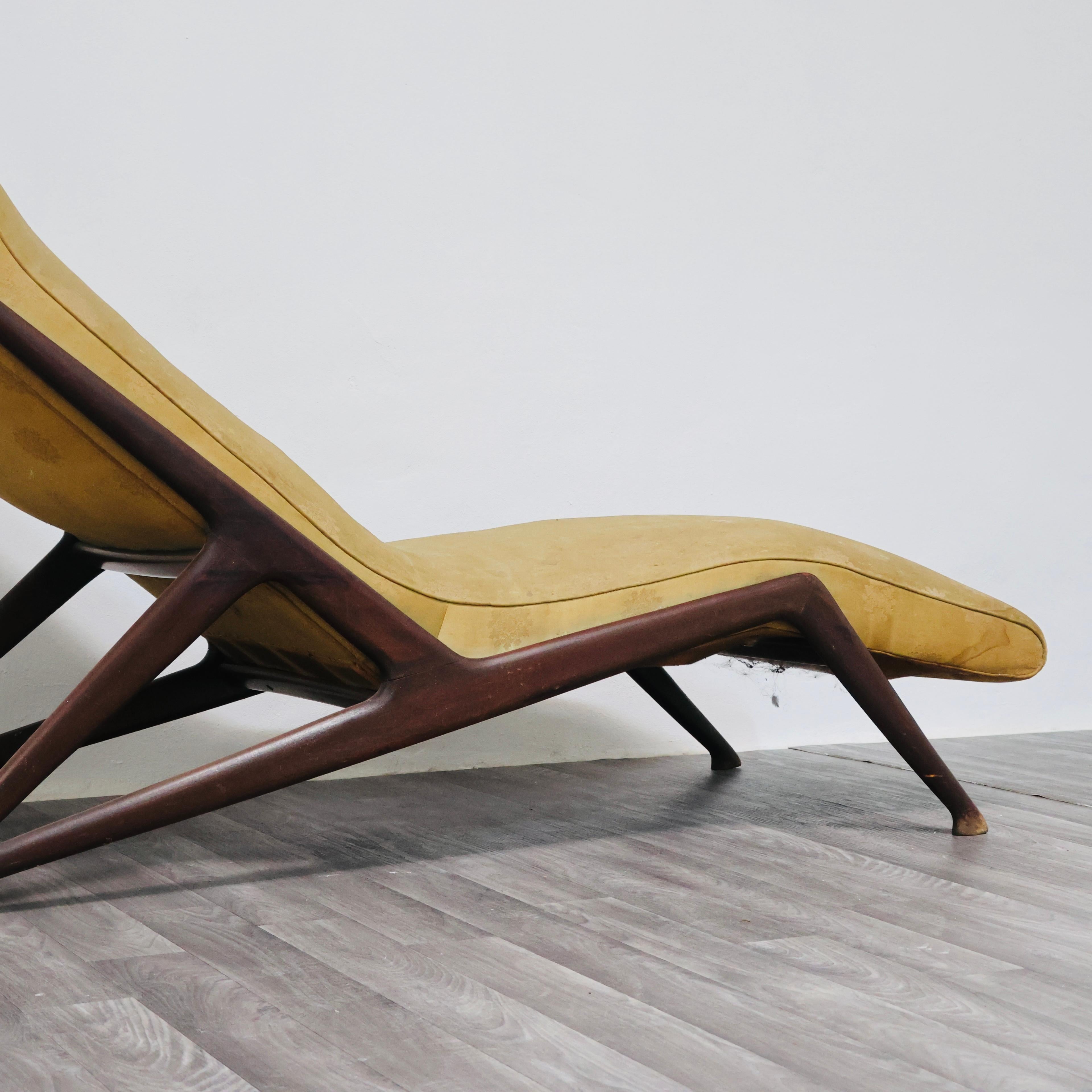 Chaise longue Ico Parisi Ariberto Colombo Cantù 1950s en vente 3