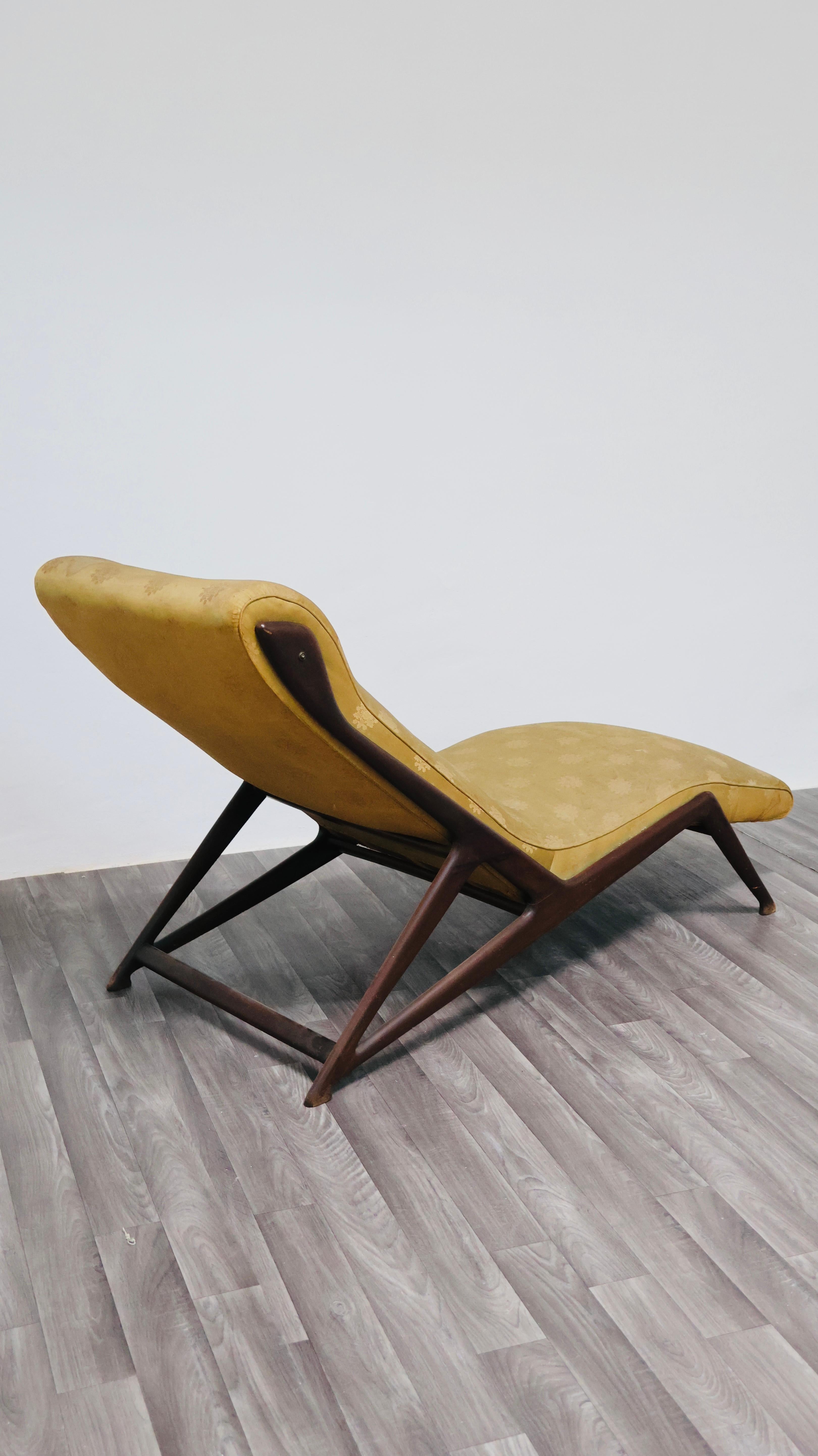 Italian Chaise longue Ico Parisi Ariberto Colombo Cantù 1950s en vente