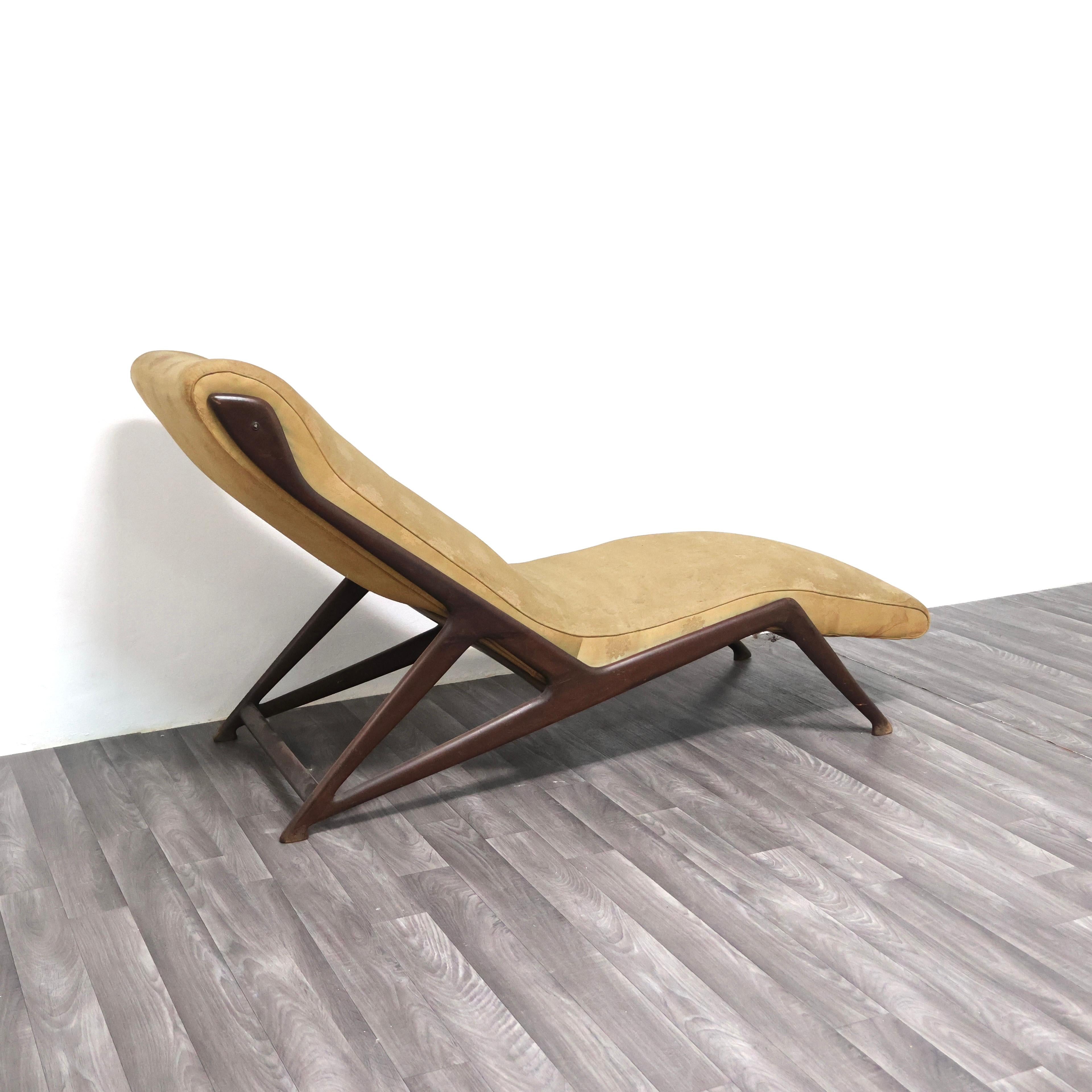 Chaise longue Ico Parisi Ariberto Colombo Cantù 1950s en vente 1