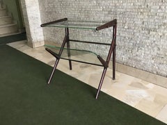 Mesa revistero Ico Parisi Madera Latón, 1950, Italia