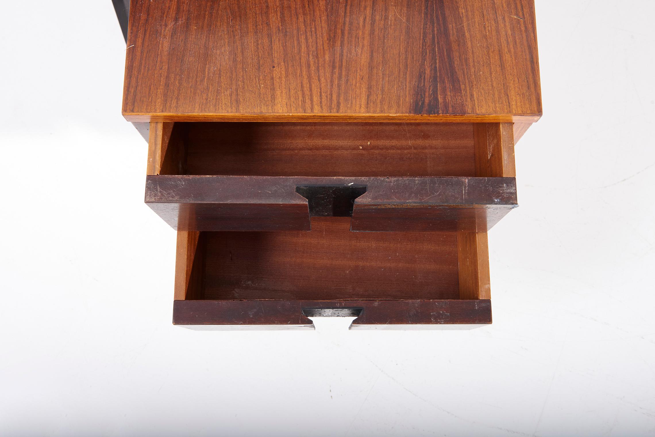 Ico Parisi Mahogany Executive Office Desk by MIM Italy, 1950s For Sale 5