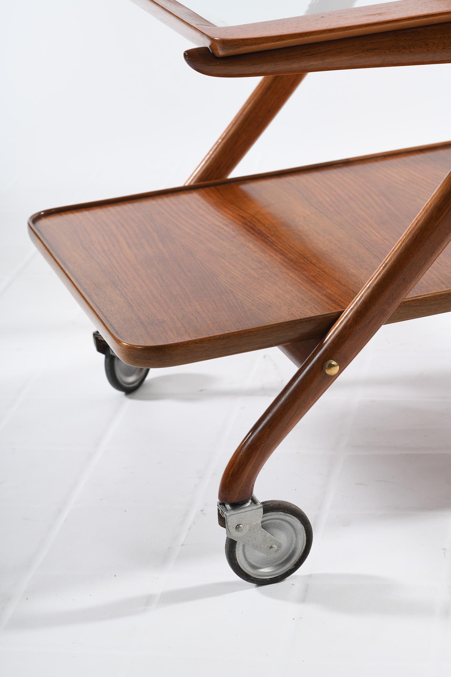 Ico Parisi Mid Century Italian Cart Three Removable Trays N°65  For Sale 9