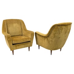 Fauteuils italiens modernes du milieu du siècle pour Ariberto Colombo, années 50, paire