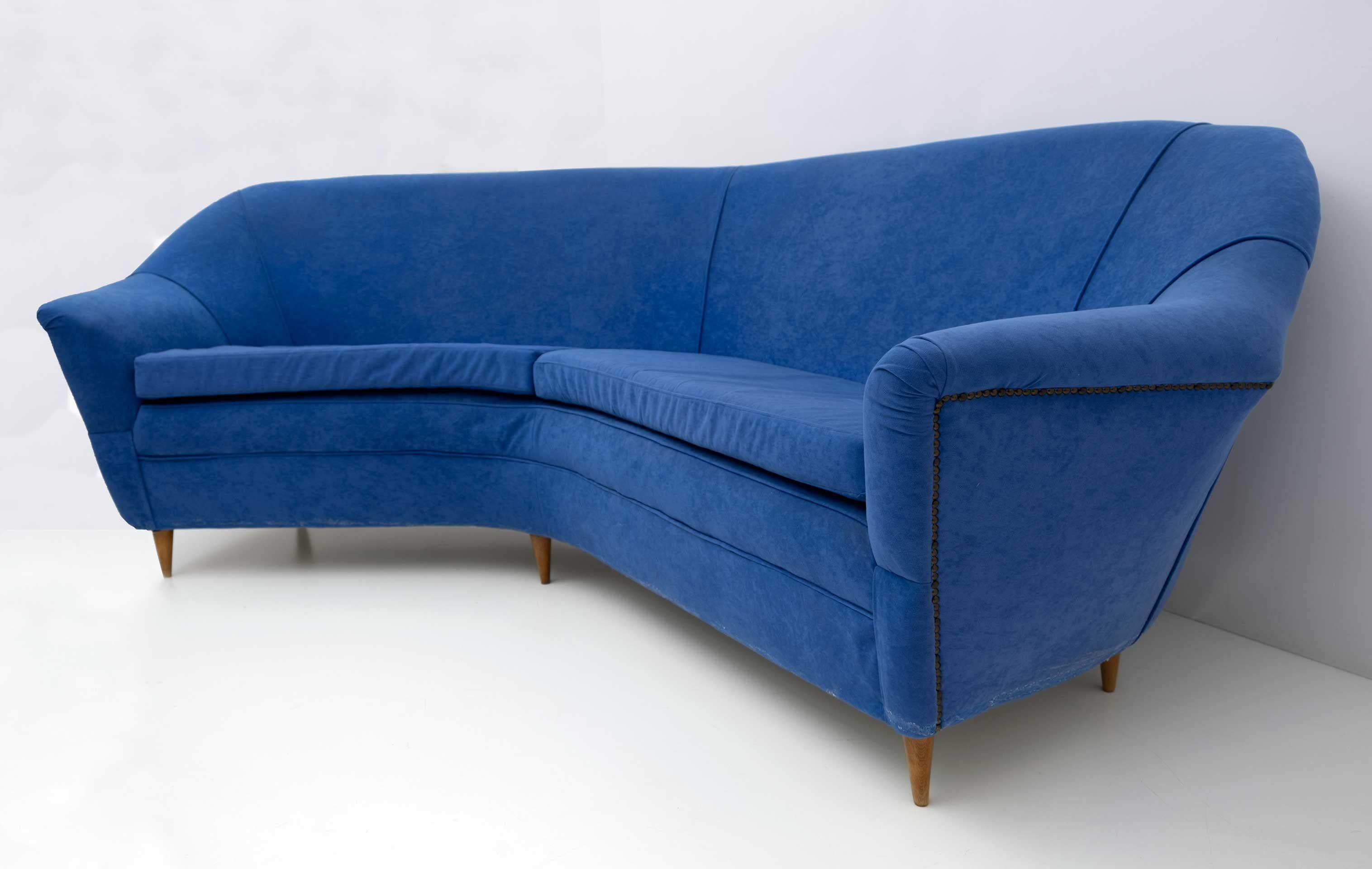Mid-Century Modern Canapé d'angle italien de style mi-siècle moderne Ico Parisi pour Ariberto Colombo, années 1950 en vente