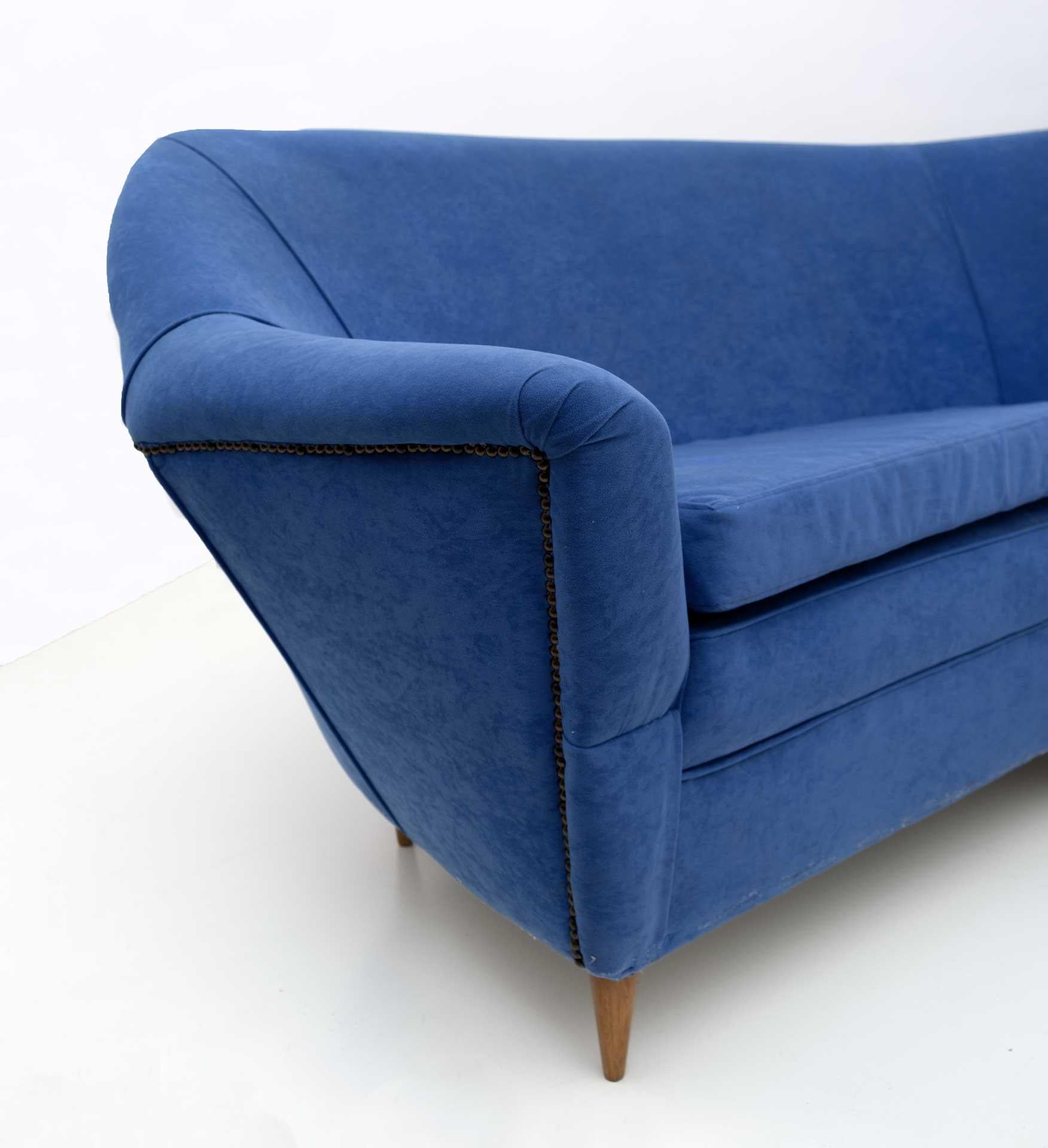 Tissu Canapé d'angle italien de style mi-siècle moderne Ico Parisi pour Ariberto Colombo, années 1950 en vente