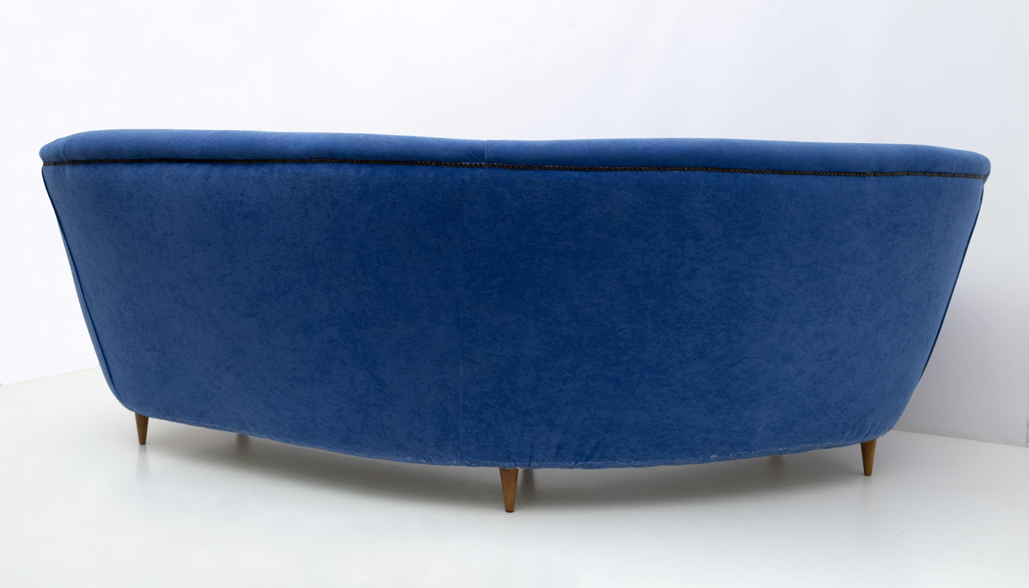 Ico Parisi Mid-Century Modern Italian Corner Sofa for Ariberto Colombo, 1950s For Sale 4