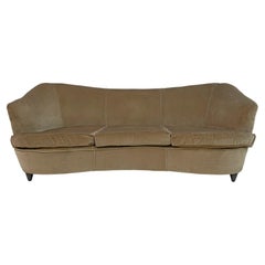 Ico Parisi Mid-Century Modern Italian Curved Sofa for Ariberto Colombo, 50s