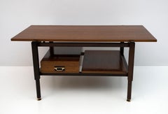 Ico Parisi Mid-Century Modern Italian Mahogany Coffee Table, 1950s