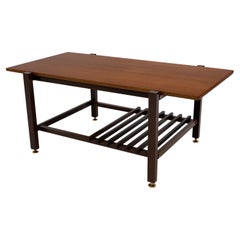 Ico Parisi Mid-Century Modern Italian Maoghany Coffee Table, 1950s