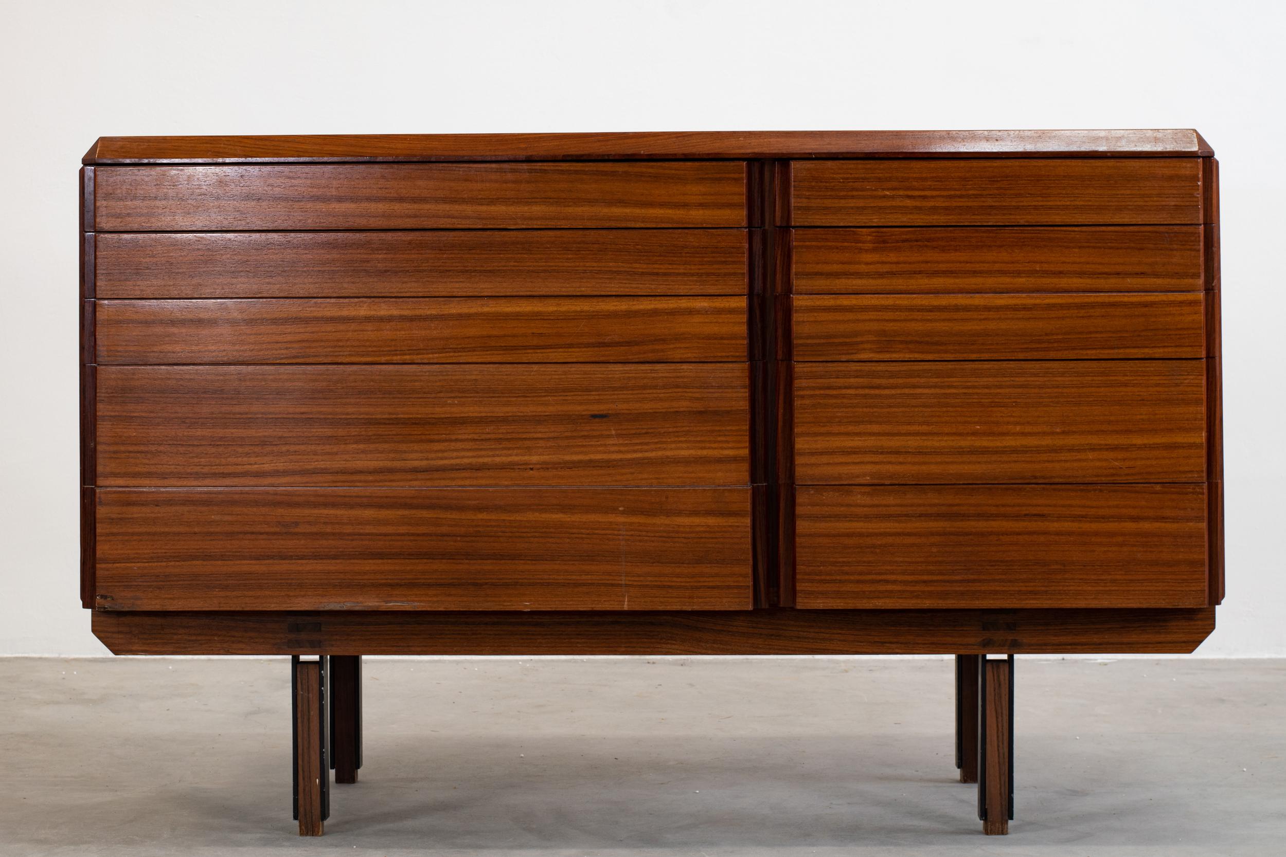 Ico Parisi Mid-Century Wooden Cabinet Italian Manufacture, 1950s In Excellent Condition In Montecatini Terme, IT