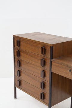 Ico Parisi Mid-Century Wooden Desk for MIM Rome