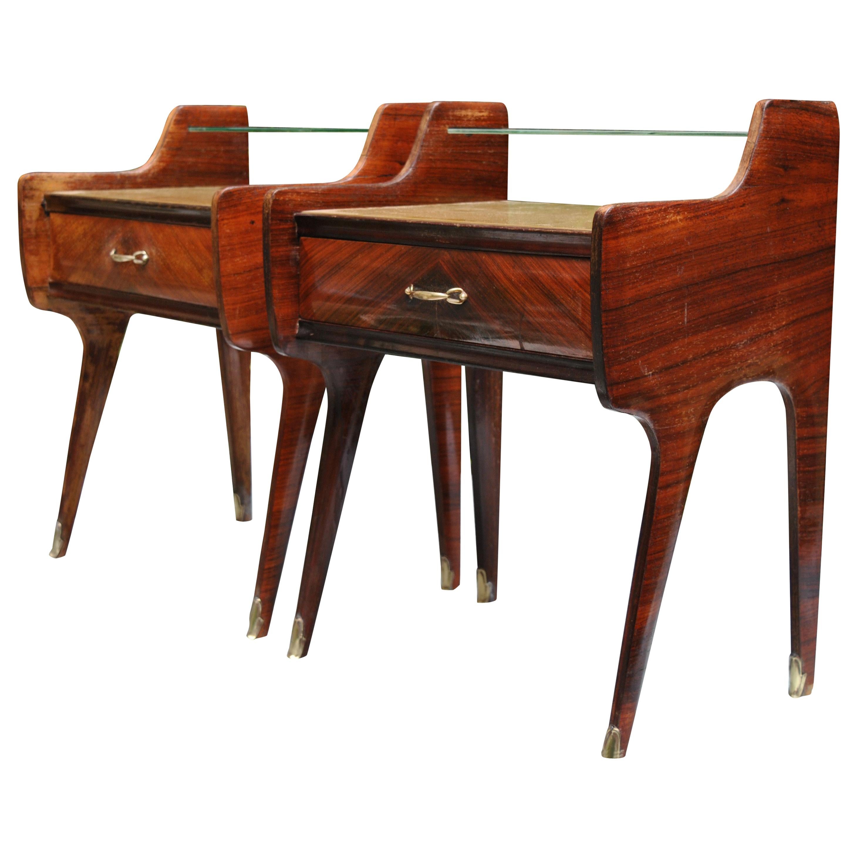 Ico Parisi Midcentury Italian Nighstands