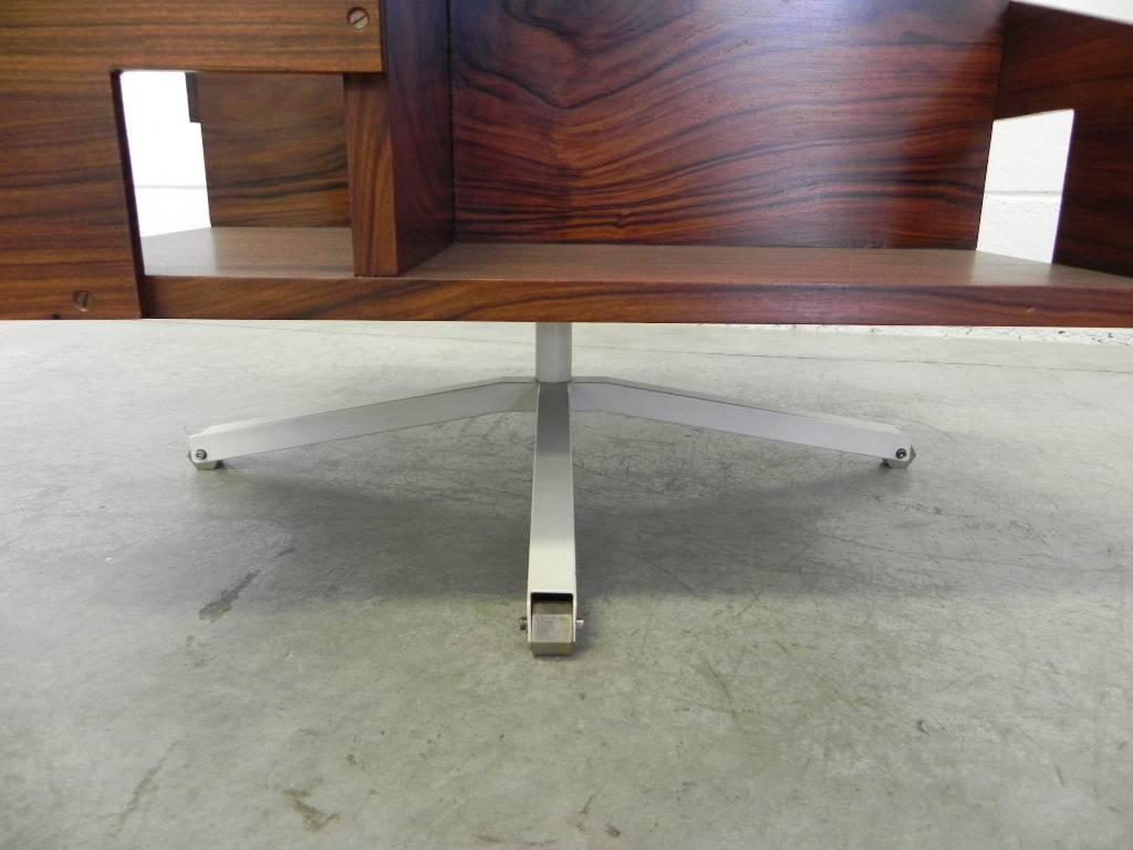 20th Century Ico Parisi Midcentury  Italian Coffee Table with Rotating Shelves, 1950s For Sale