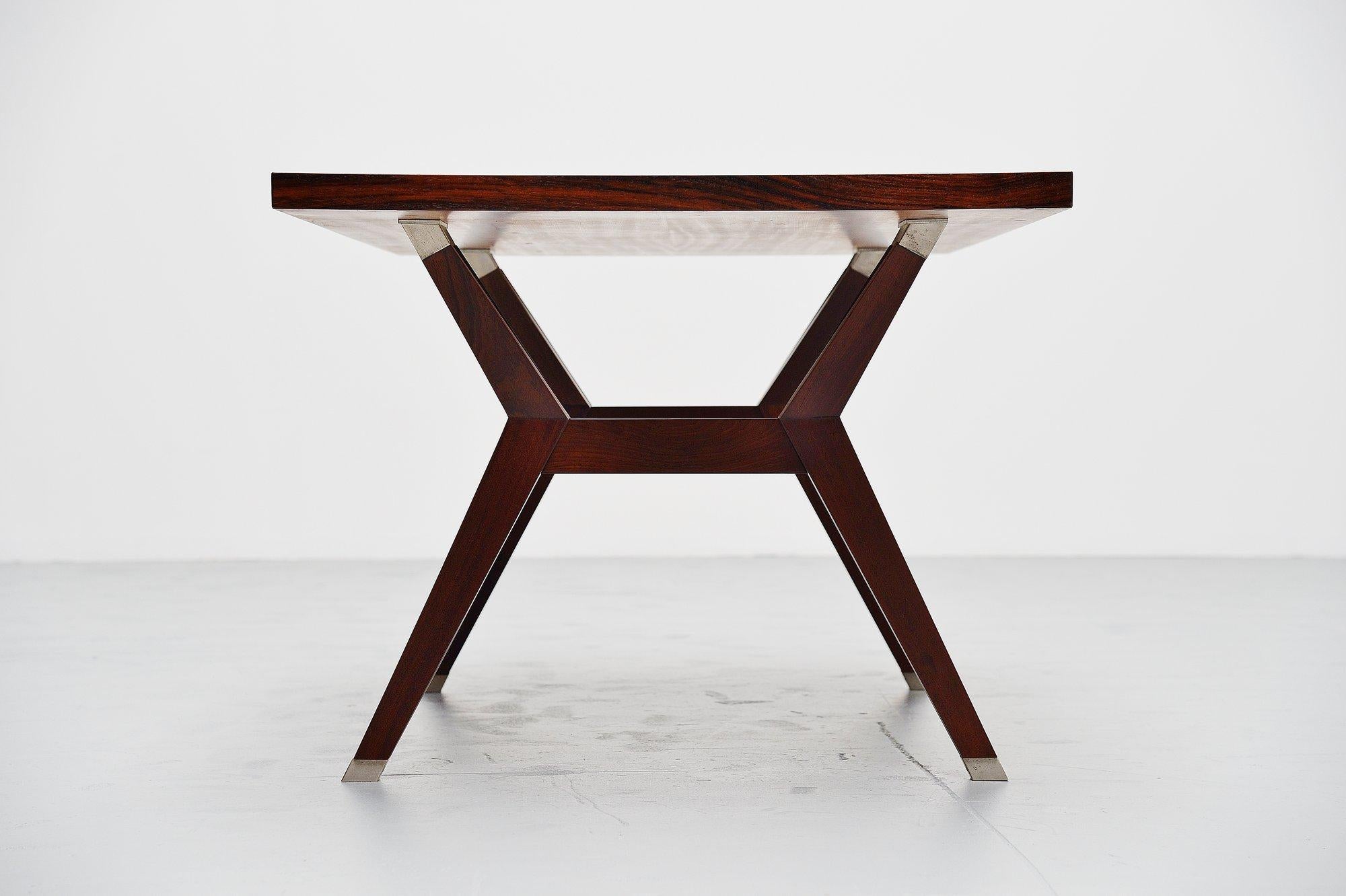 Italian Ico Parisi MIM Dining Table in Rosewood, Italy, 1958