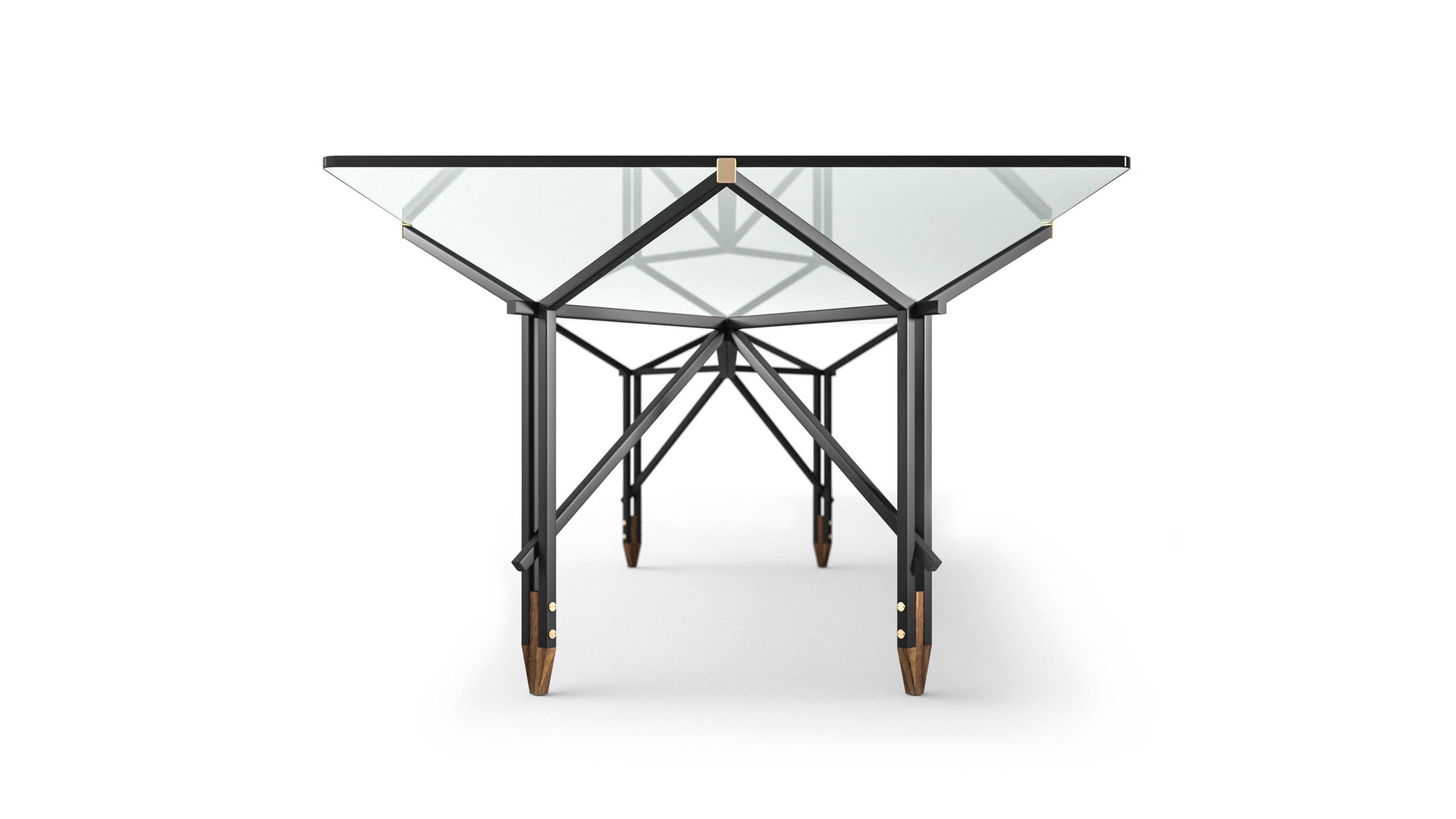 Ico Parisi Olimpino Sculptural Glass Metal Dining Table for Cassina, new For Sale 1
