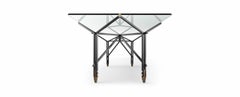 Ico Parisi Olimpino Dining Table by Cassina, Modern Metal & Glass