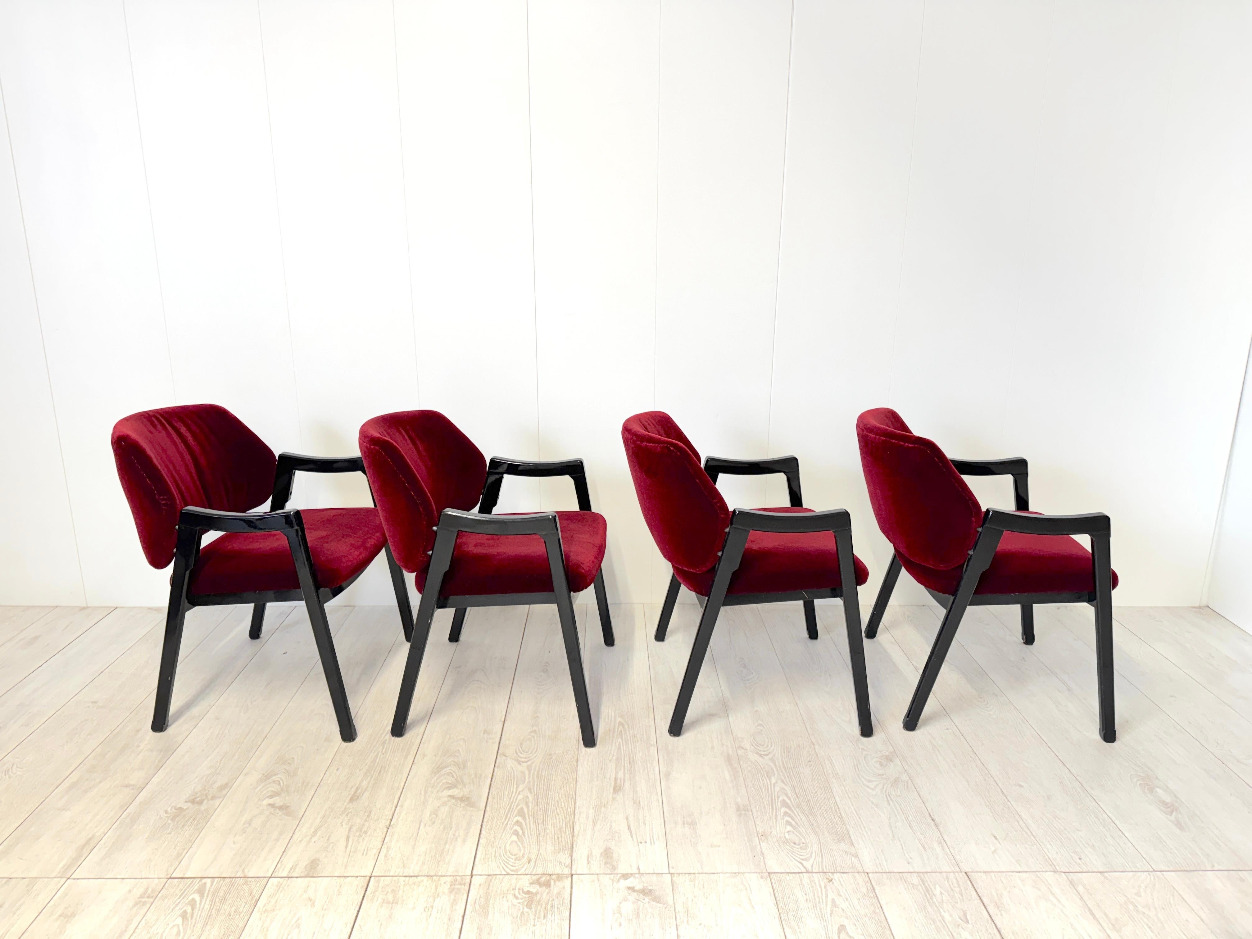Ico Parisi, Otto poltroncine mod. 814, prod. Cassina, 1961 en venta 5