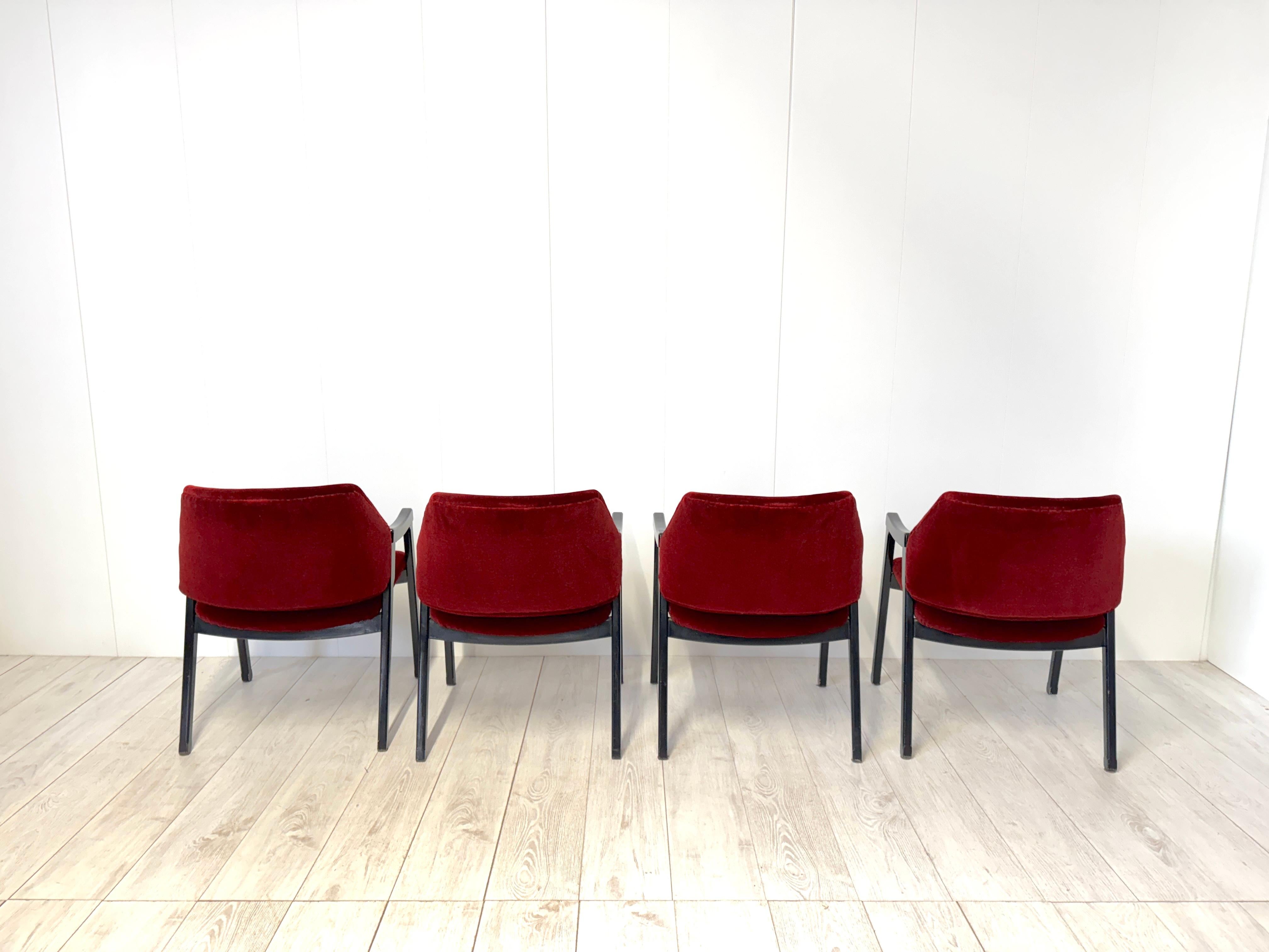 Ico Parisi, Otto poltroncine mod. 814, prod. Cassina, 1961 en venta 6