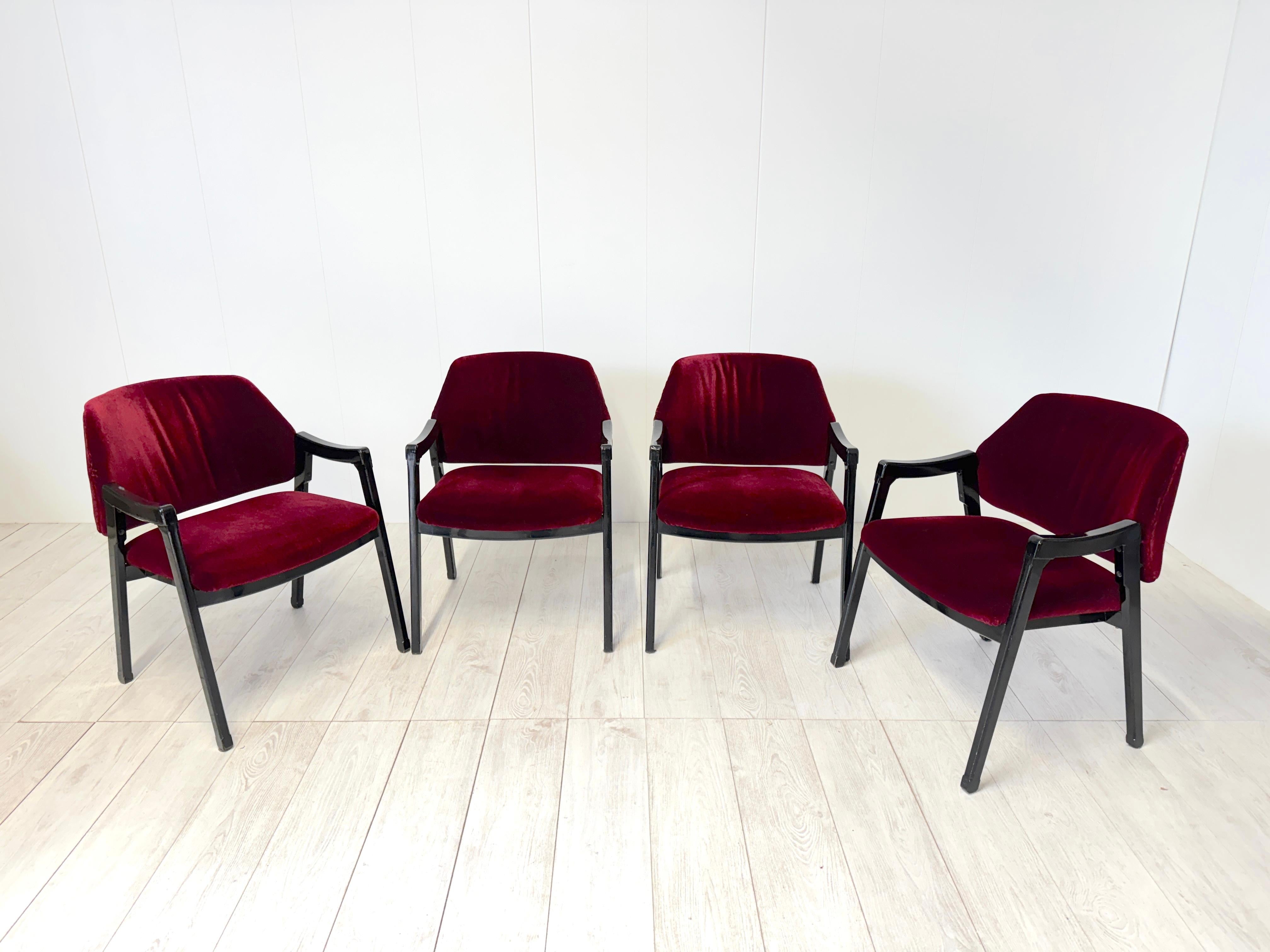 Ico Parisi, Otto poltroncine mod. 814, prod. Cassina, 1961 en venta 8