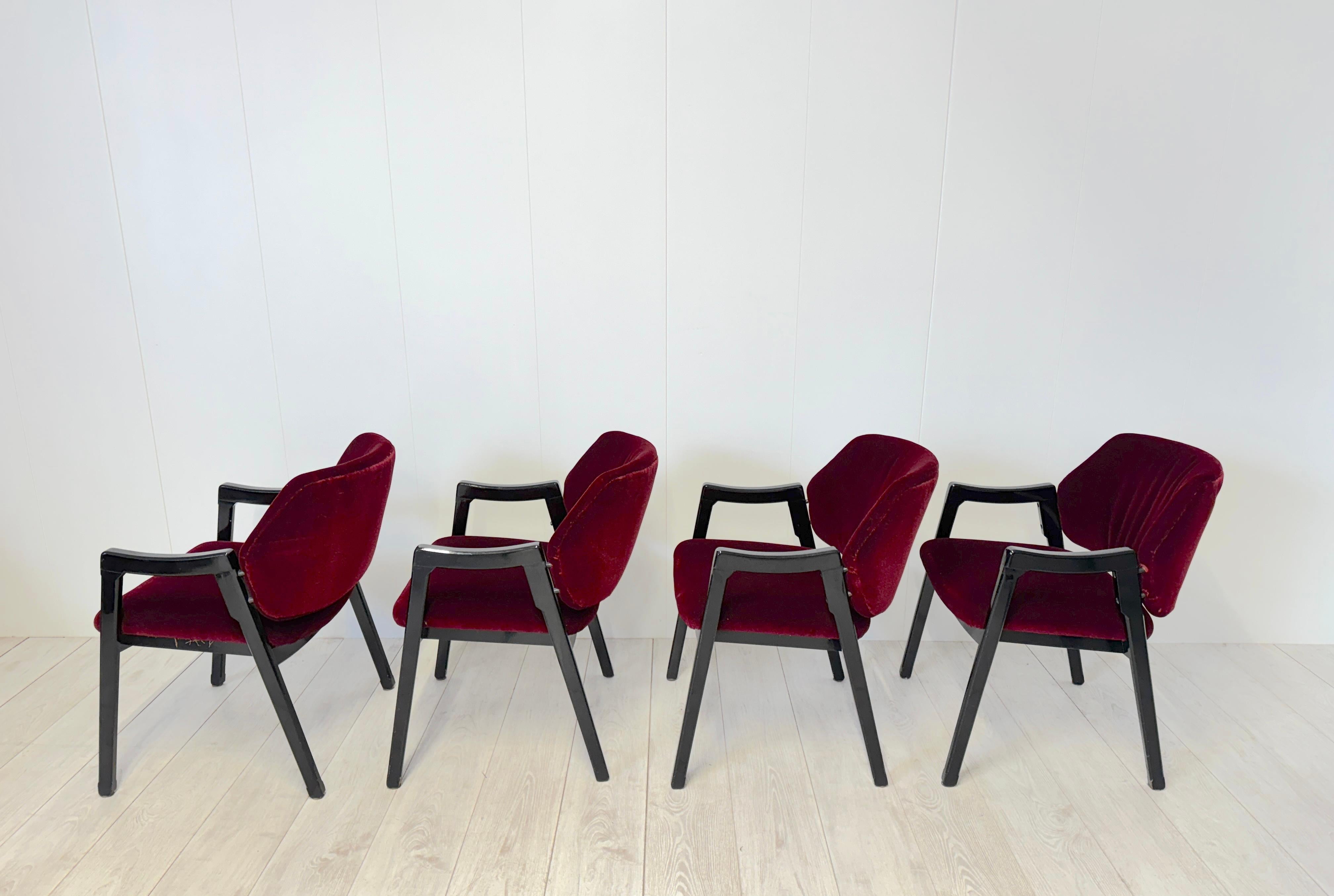 Ico Parisi, Otto poltroncine mod. 814, prod. Cassina, 1961 en venta 2