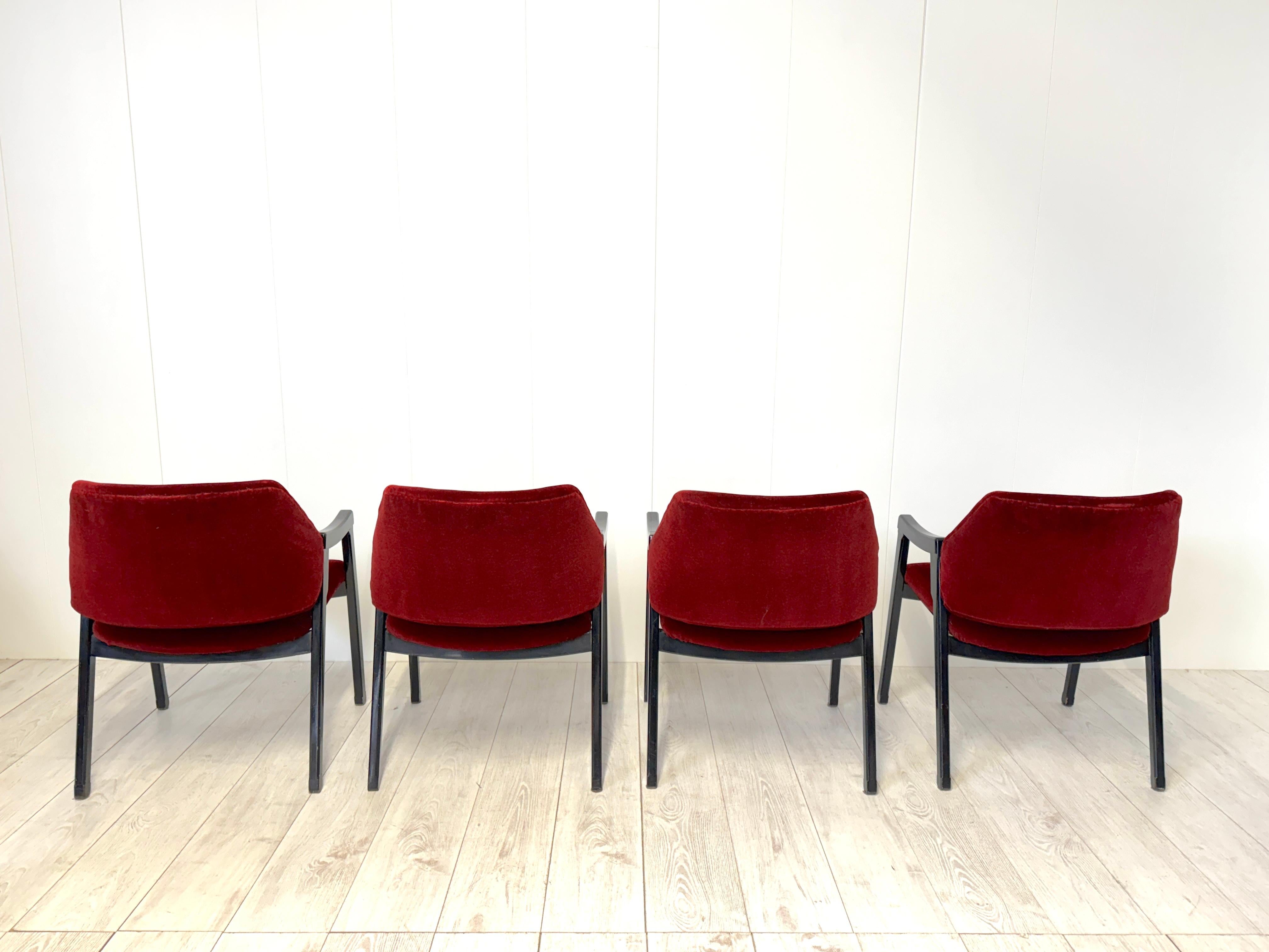 Ico Parisi, Otto poltroncine mod. 814, prod. Cassina, 1961 en venta 3