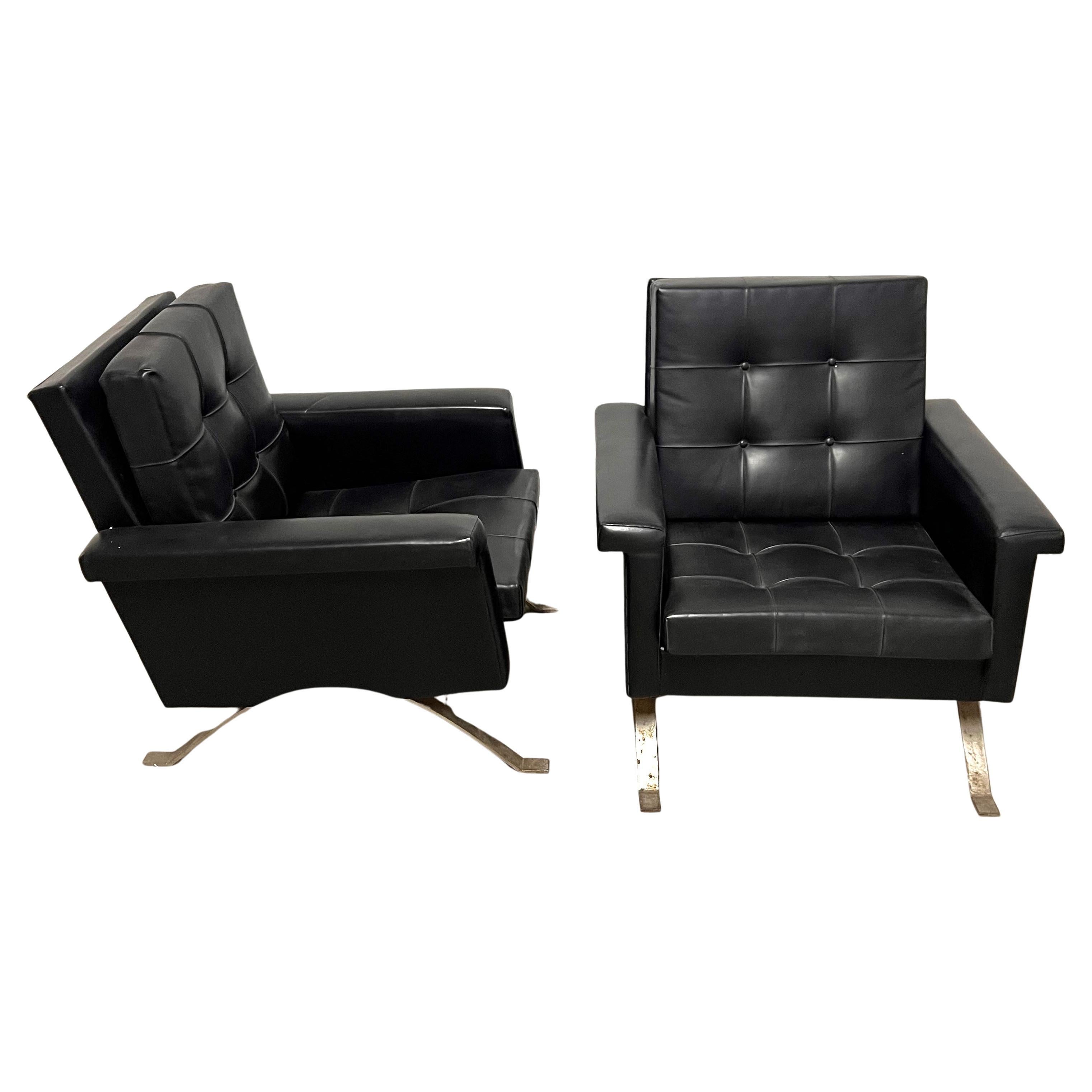 Ico Parisi Pair of Armchairs Model "875"