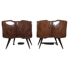 Ico Parisi, Pair of Bedside Tables "Butterfly"
