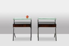 Ico Parisi.  Pair of bedside tables or end tables. 1950s-60s.