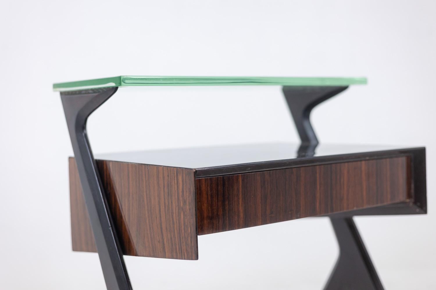 Wood Ico Parisi.  Pair of bedside tables or end tables. 1950s-60s. For Sale