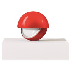 Ico Parisi Palpebra Red Table Lamp by Cassina
