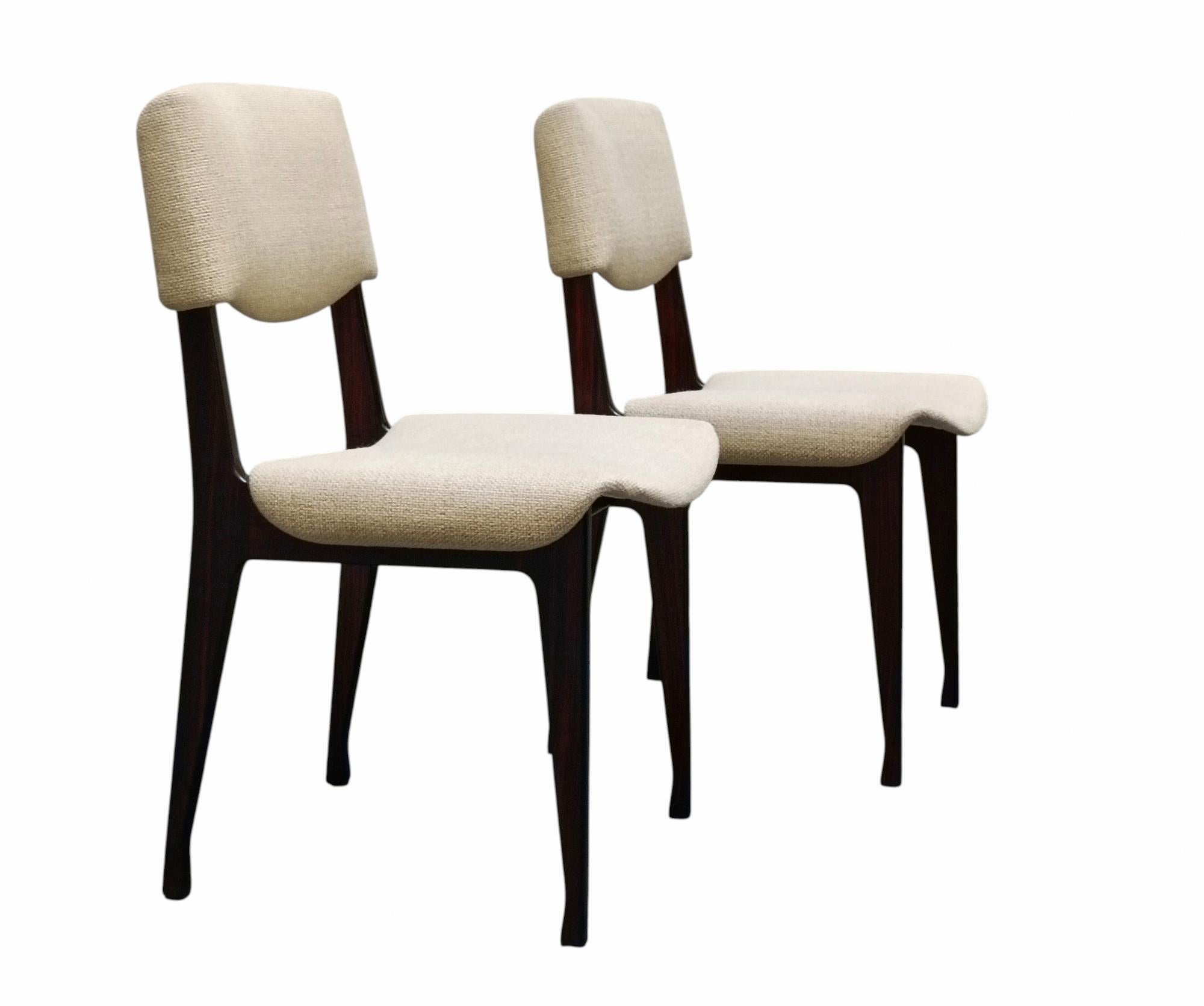 Ico Parisi für MIM Roma Coppia di Sedie da Pranzo, Italien 1960er Jahre (Moderne der Mitte des Jahrhunderts) im Angebot