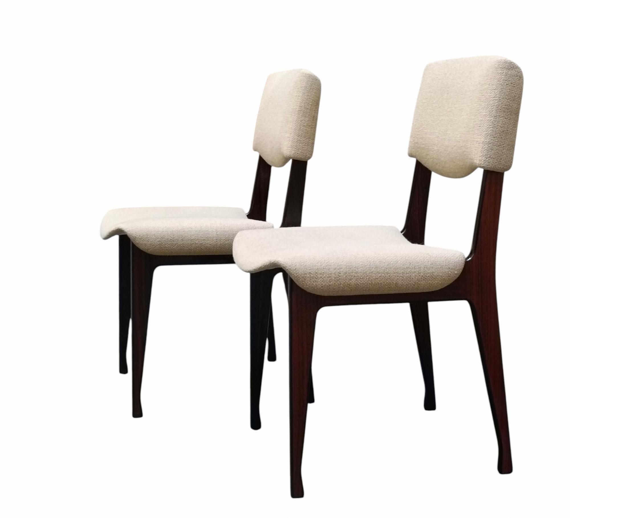 Ico Parisi für MIM Roma Coppia di Sedie da Pranzo, Italien 1960er Jahre (Italienisch) im Angebot