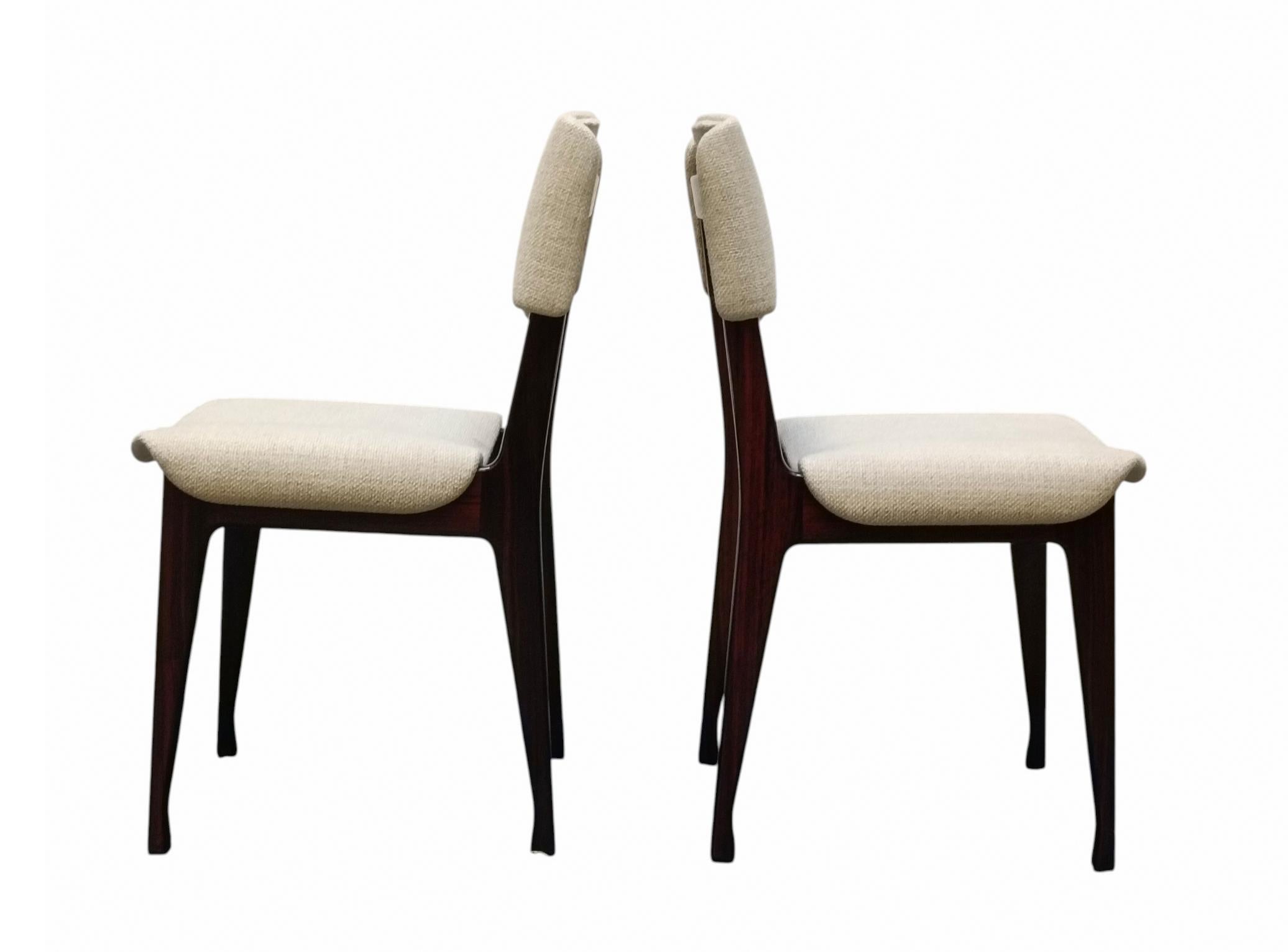 Ico Parisi für MIM Roma Coppia di Sedie da Pranzo, Italien 1960er Jahre (Mitte des 20. Jahrhunderts) im Angebot