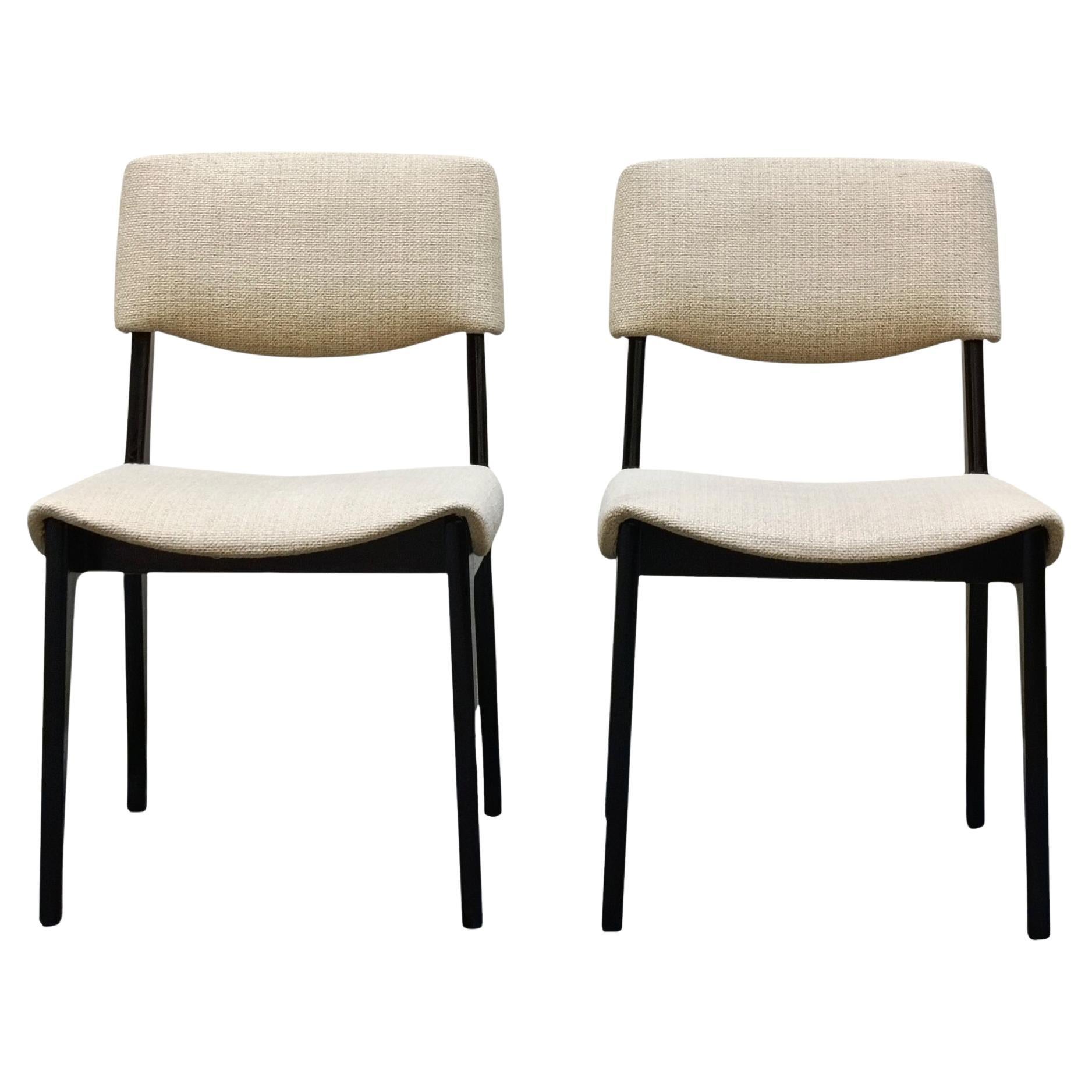 Ico Parisi für MIM Roma Coppia di Sedie da Pranzo, Italien 1960er Jahre im Angebot