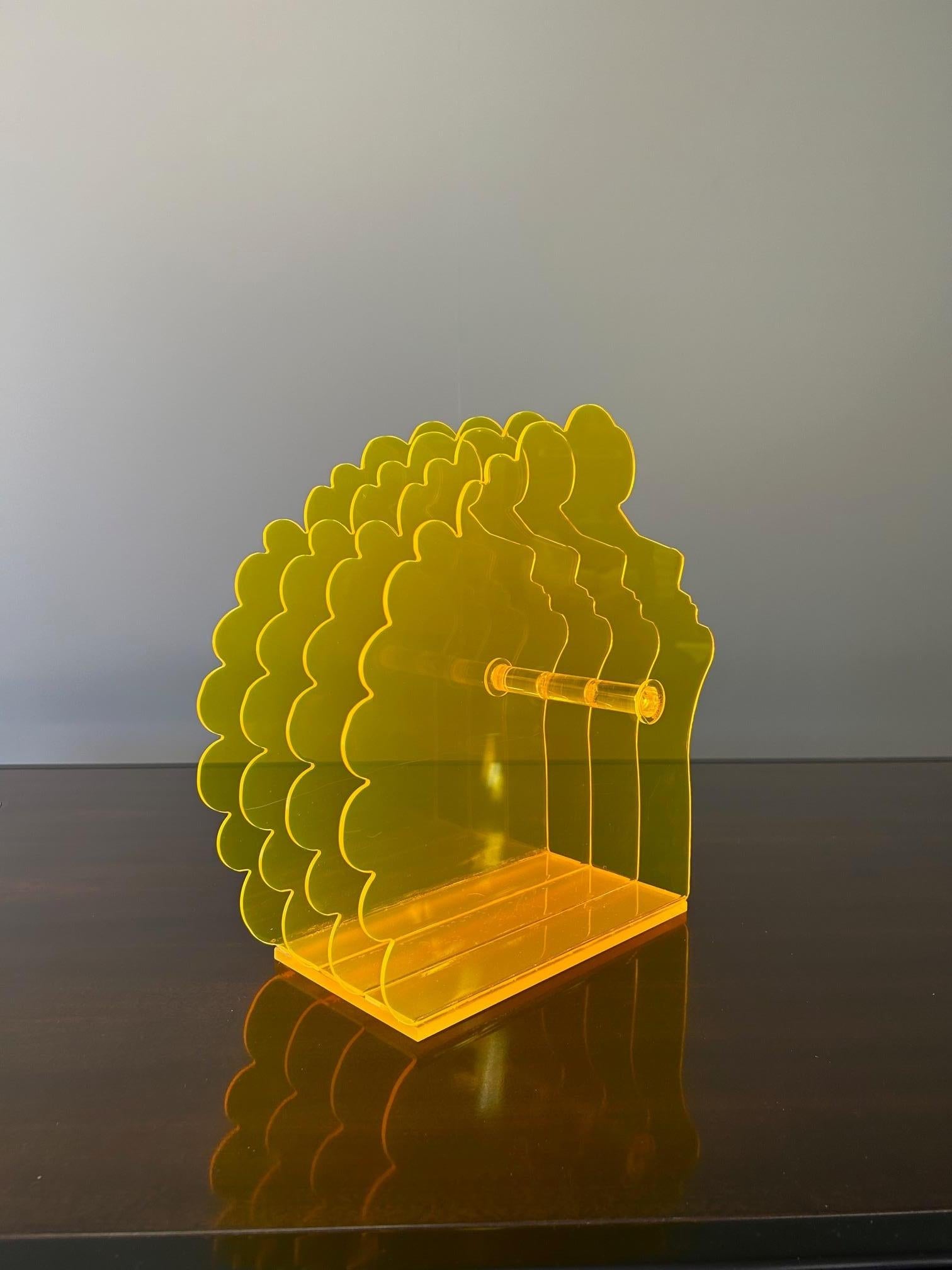 Plexiglas Porte-documents Profilo di donna d'Ico Parisi, Italie, années 1970 en vente