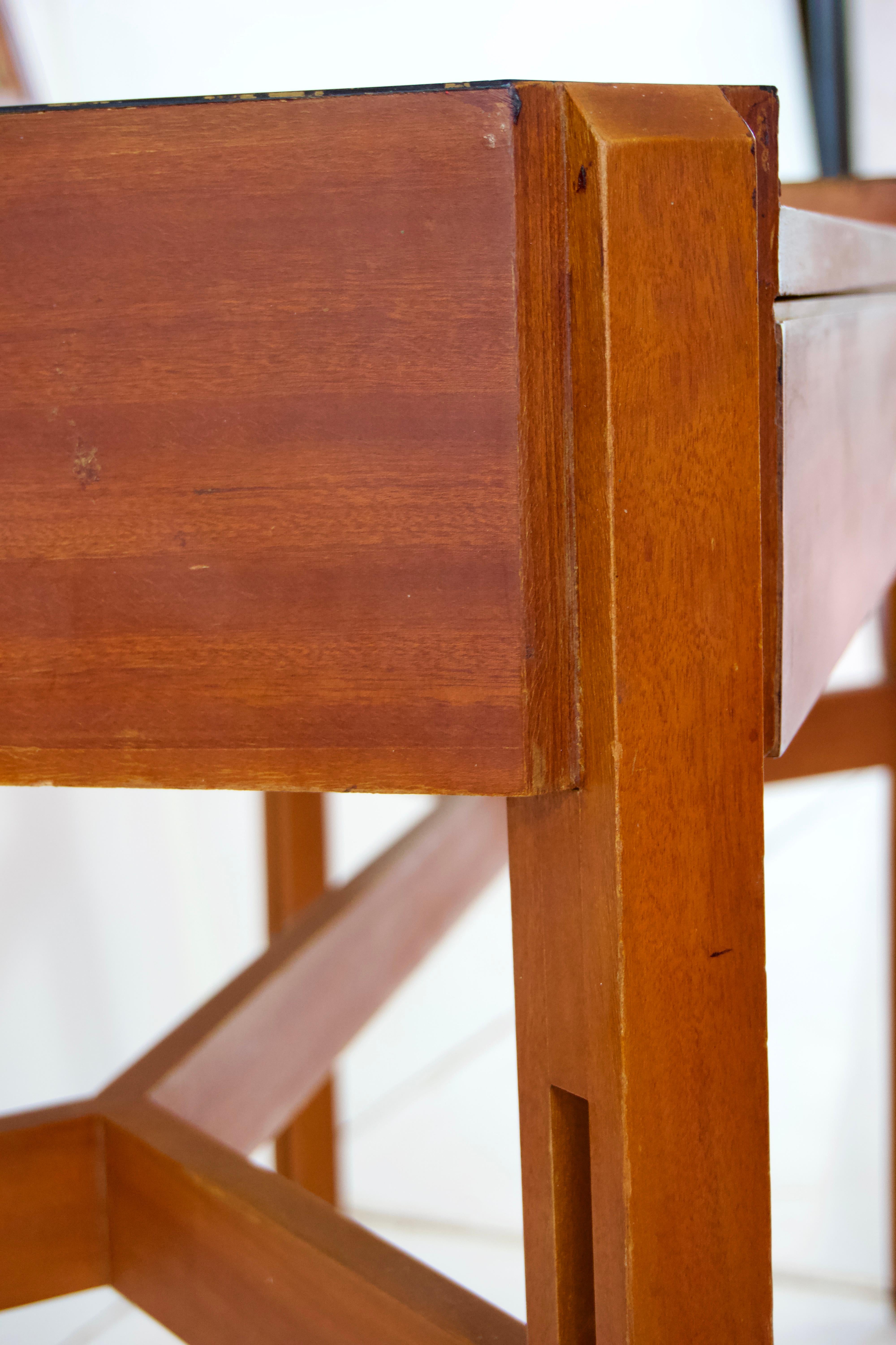 Ico Parisi Rara grande scrivania in Wood e laminato con specchio, Hotel Lorena, 1959.60 in vendita 11