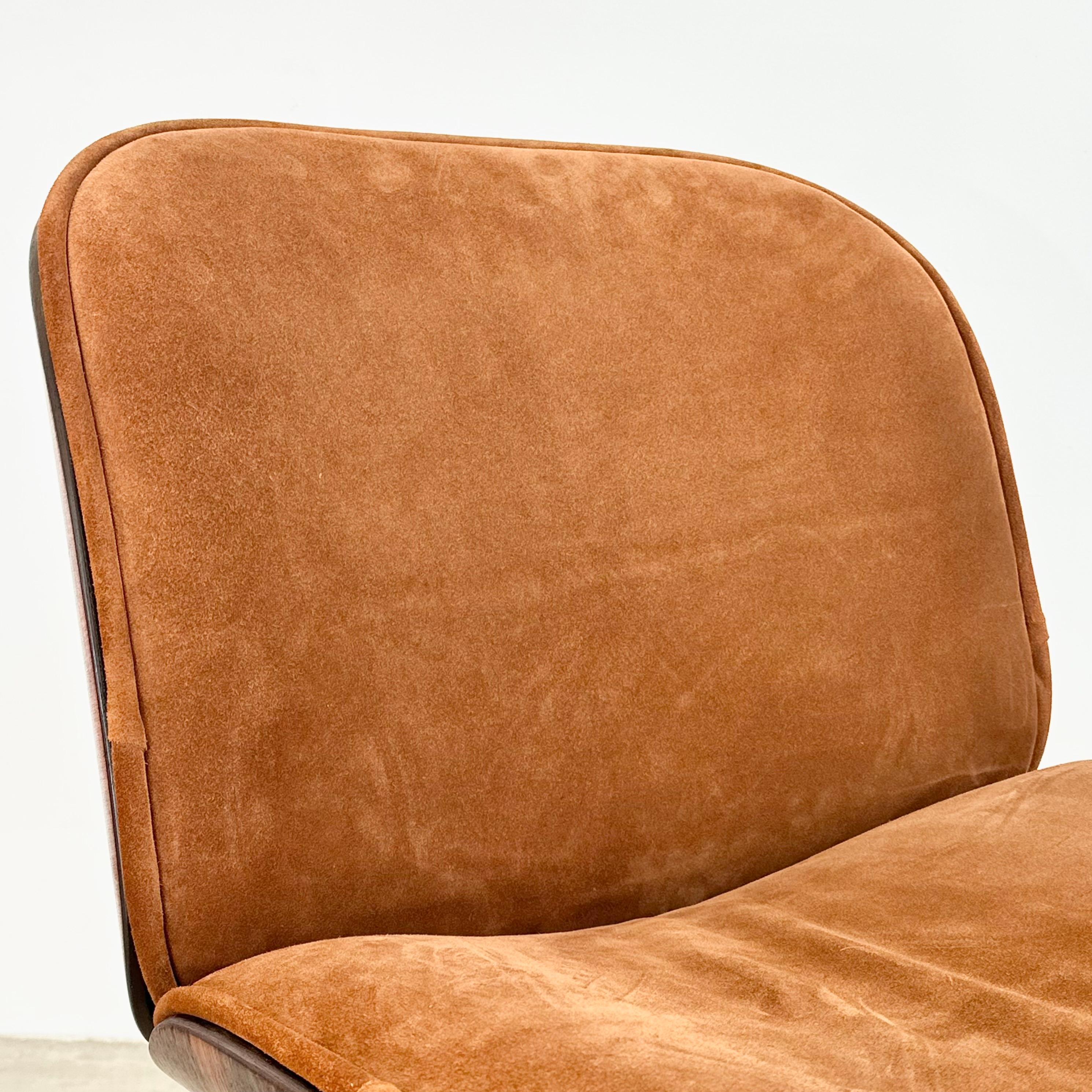 Silla de escritorio Ico Parisi de palisandro y ante, años 50 Italia 8