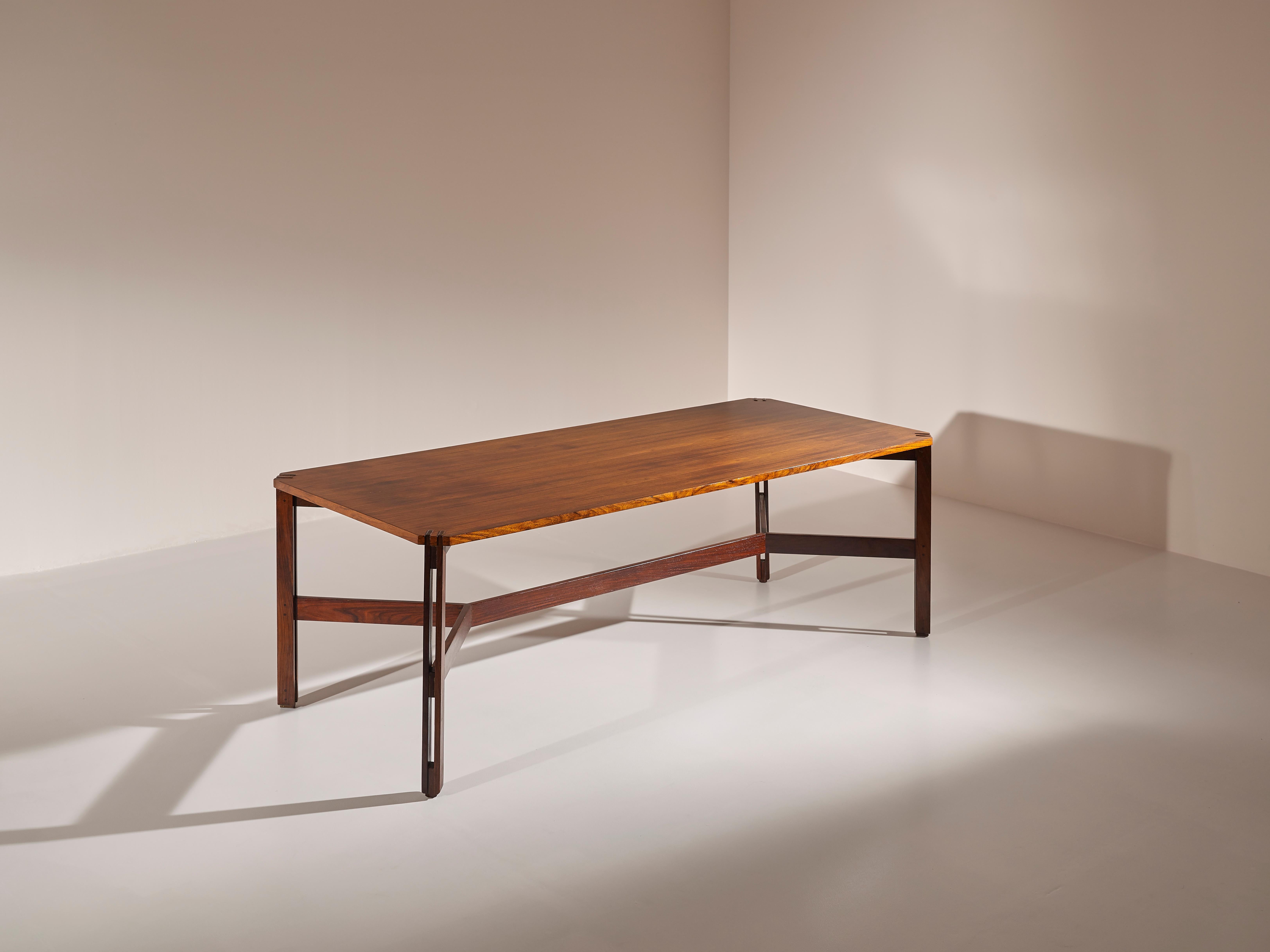 Table de salle à manger en bois de rose Ico Parisi Mod. 754/2 pour Figli Di Amedeo Cassina, 1959 en vente 3