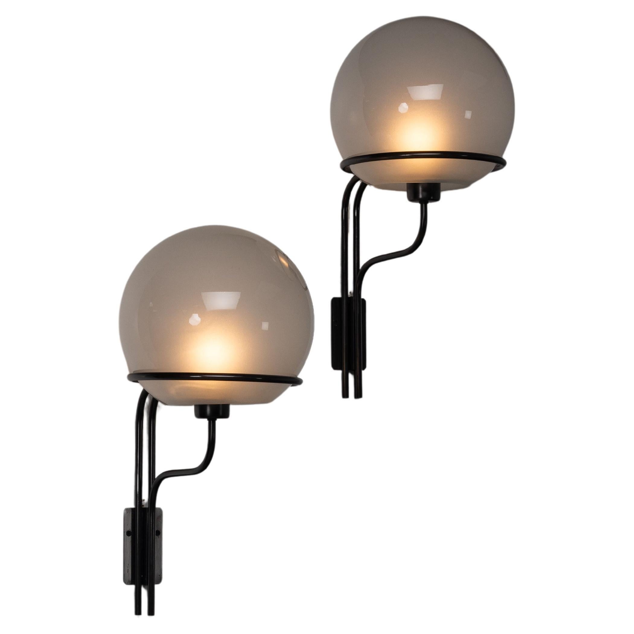 Ico Parisi sconces model 256 by Arteluce Italy 1964 For Sale