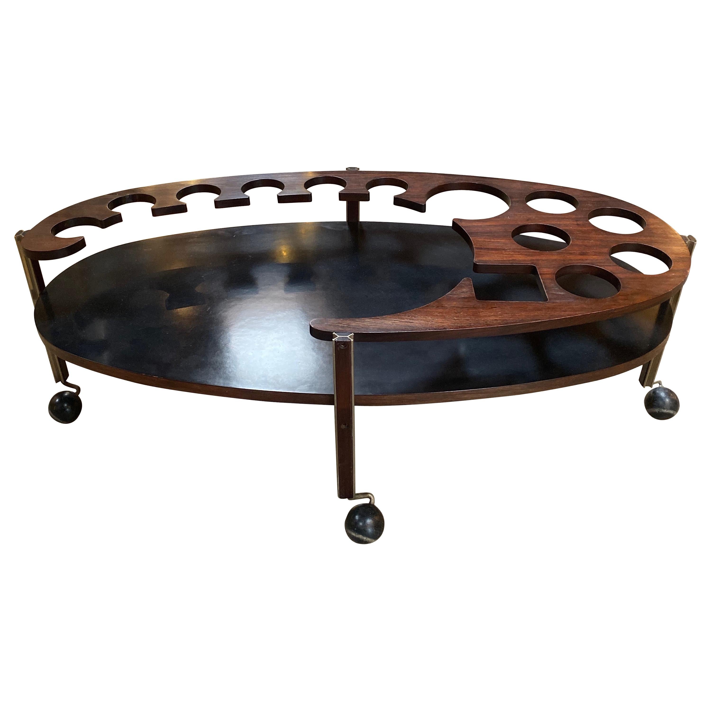 Ico Parisi Sculptural Open Bar Coffee Table Mod. Idra, Italy, 1960s For Sale