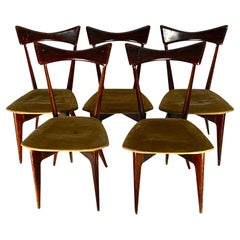 Ico Parisi, set of five Butterfly chairs for Ariberto Colombo. Italy 1950s