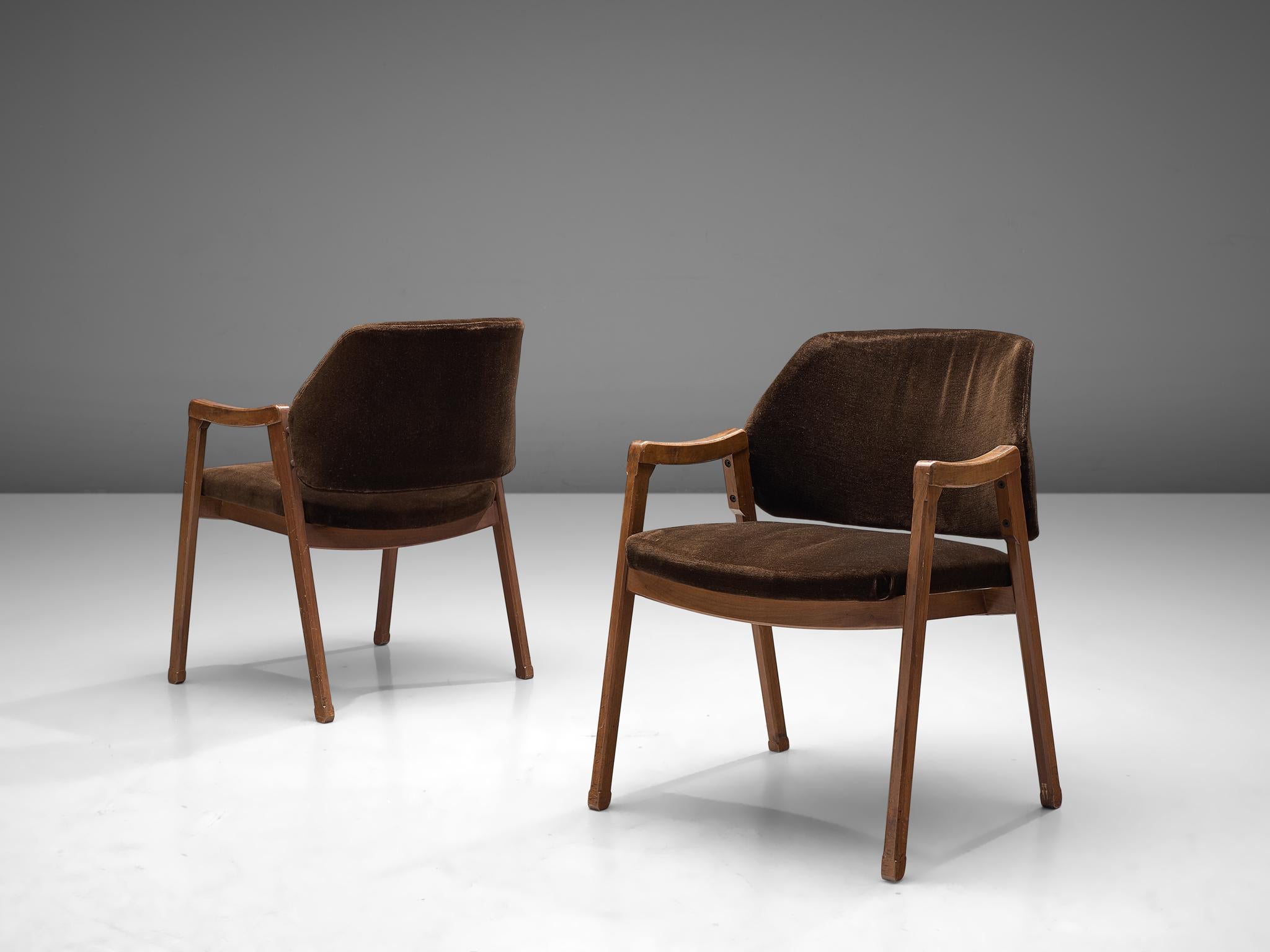 Ico Parisi Set of Four Armchairs for Cassina In Good Condition In Waalwijk, NL