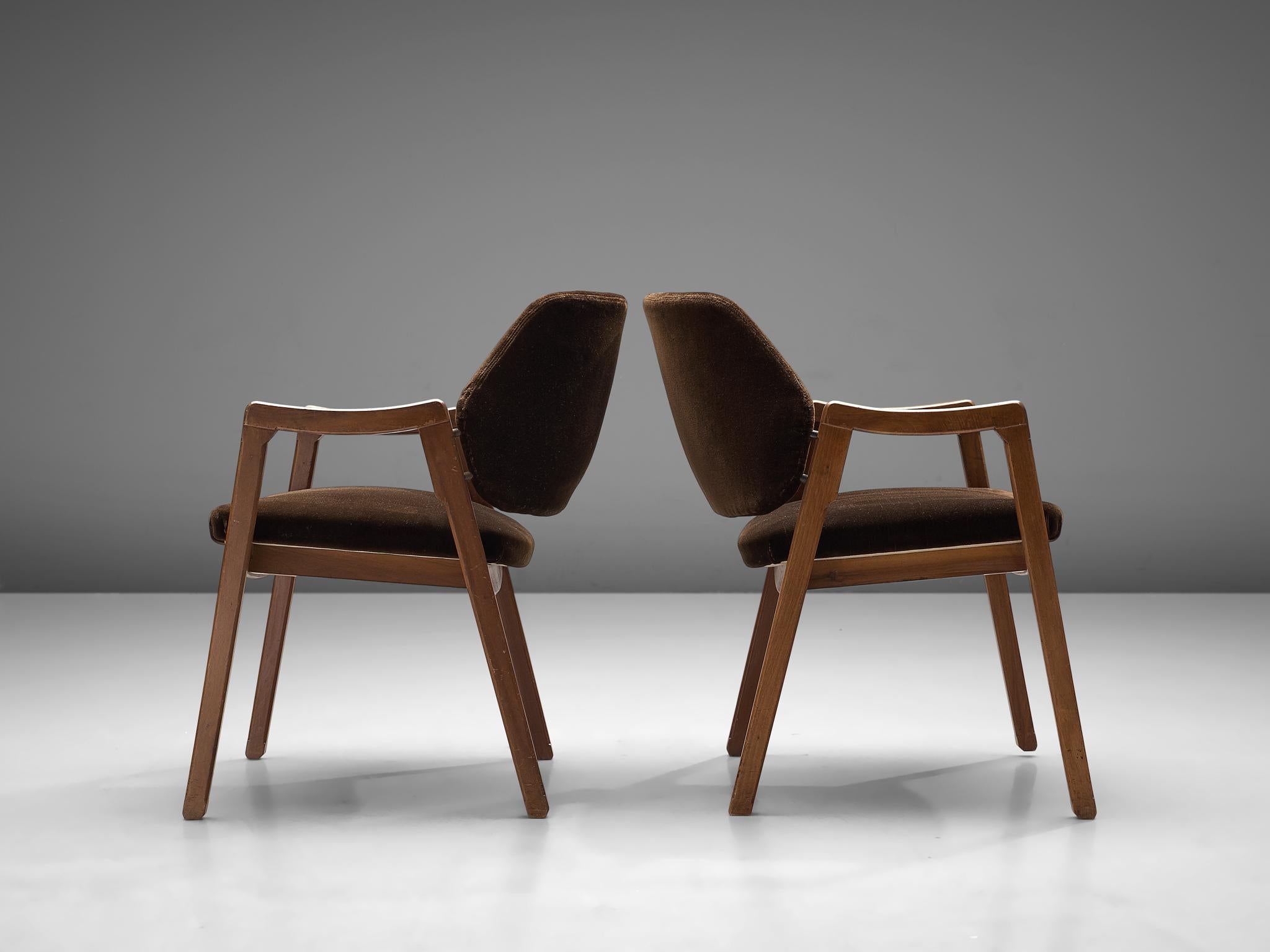 Mid-20th Century Ico Parisi Set of Four Armchairs for Cassina