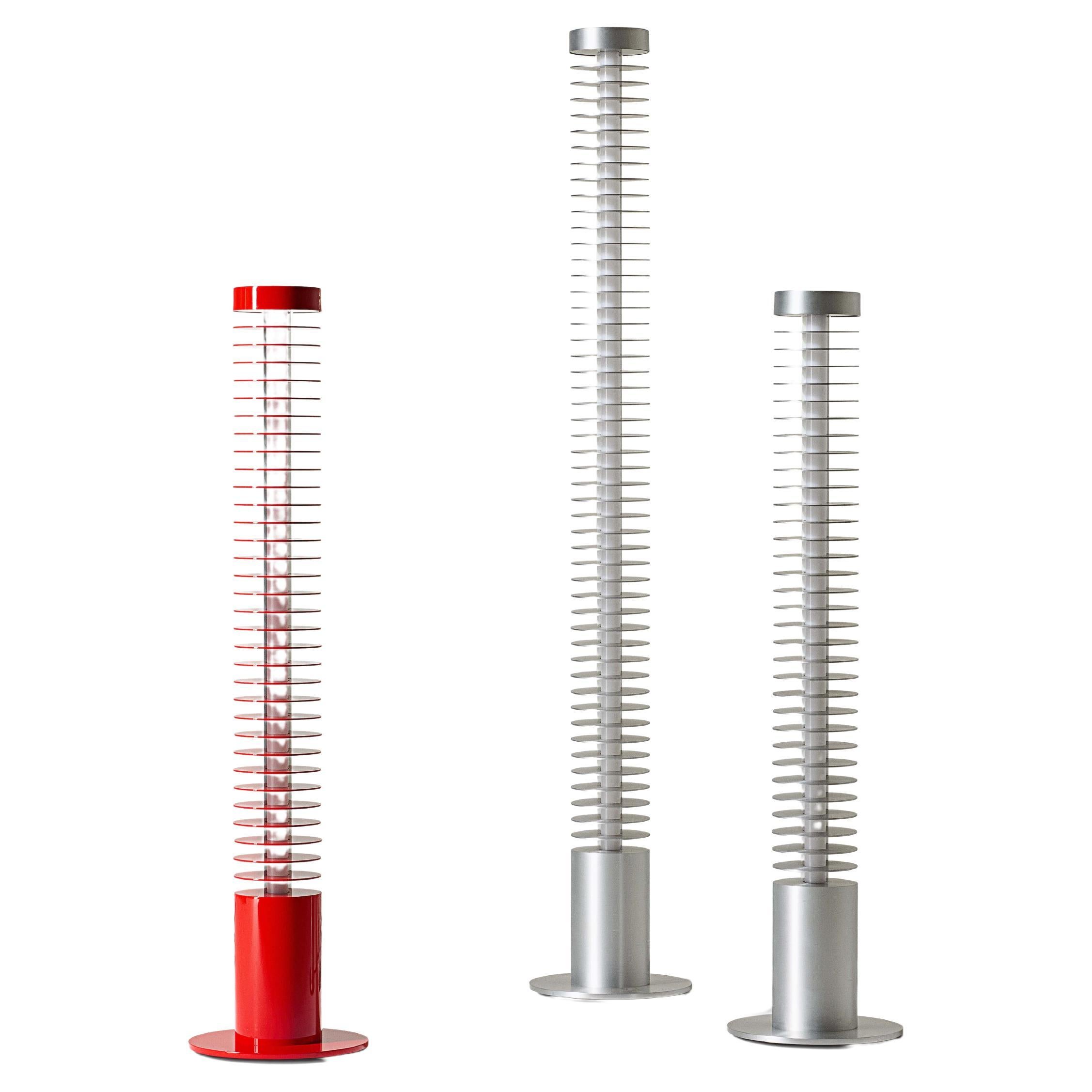 Ico Parisi Set of Three Iride Floor Lamp by Cassina, Aluminium