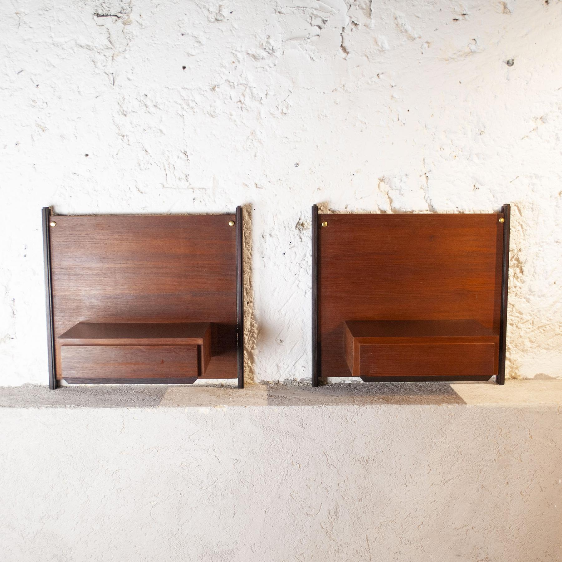 Ico Parisi Set of Two Night Stands Late Sixties In Good Condition For Sale In bari, IT