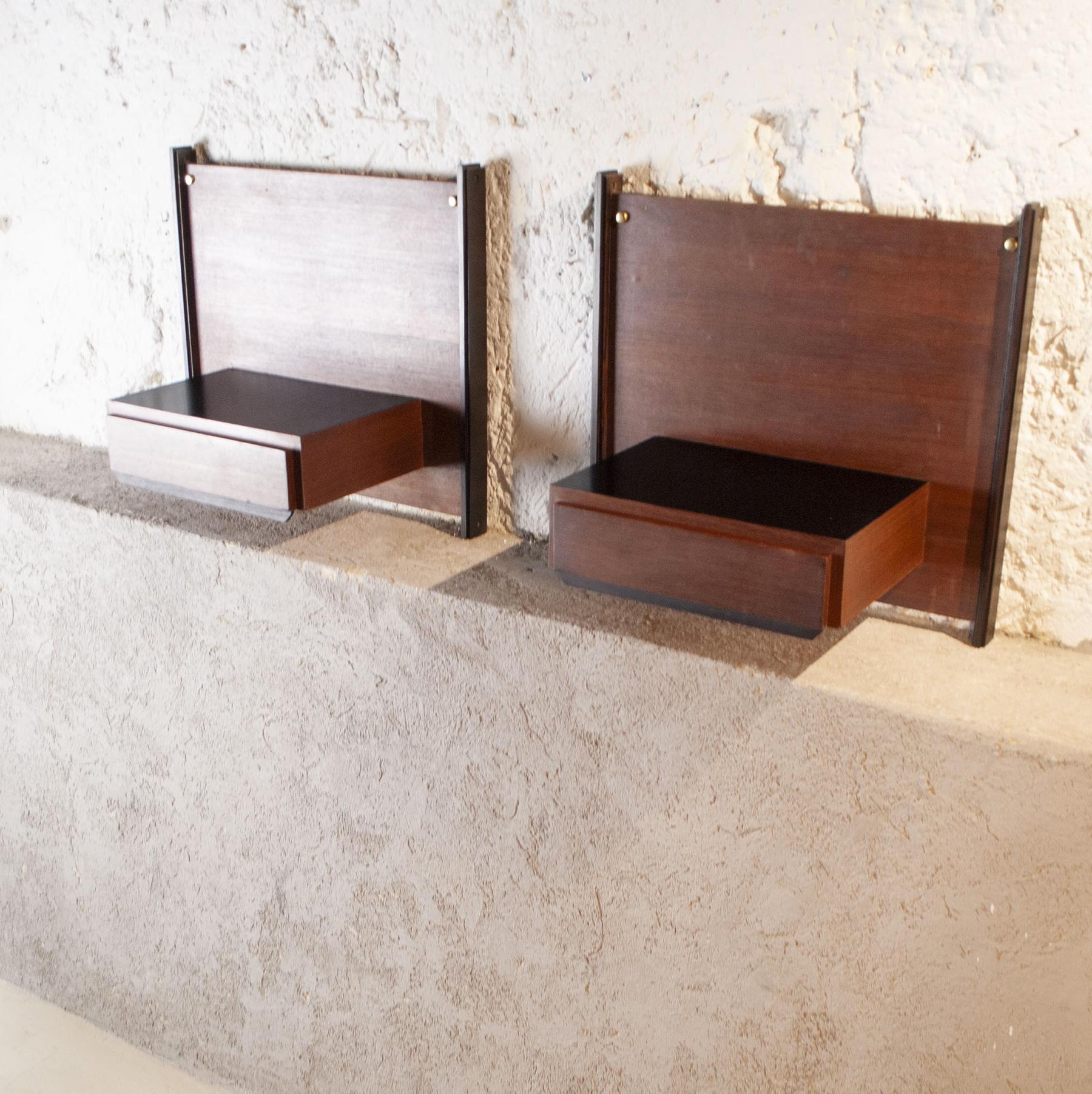 Mid-20th Century Ico Parisi Set of Two Night Stands Late Sixties For Sale