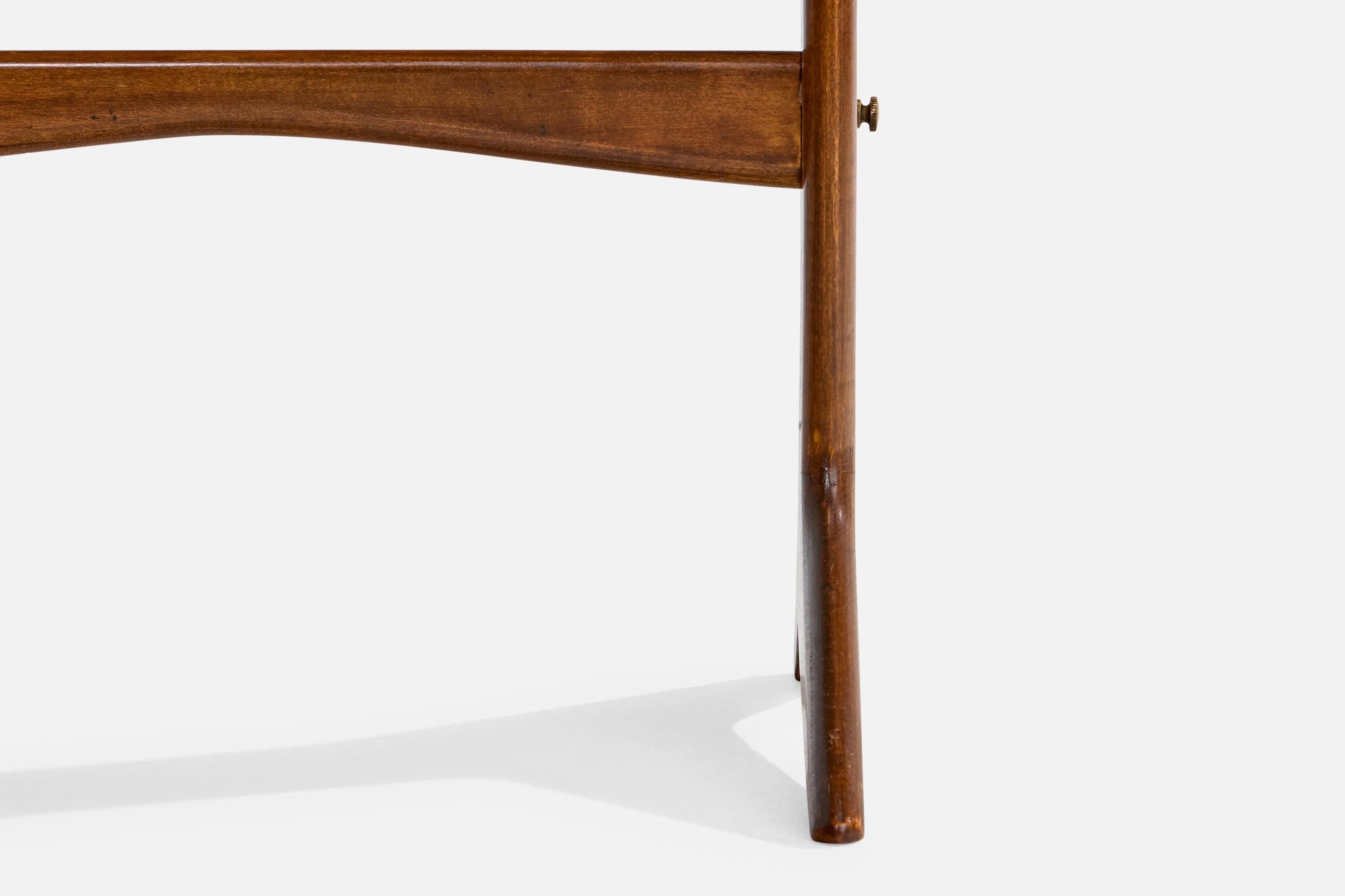 Tables d'appoint Ico Parisi, bois, laiton, verre, Italie, 1954 en vente 3
